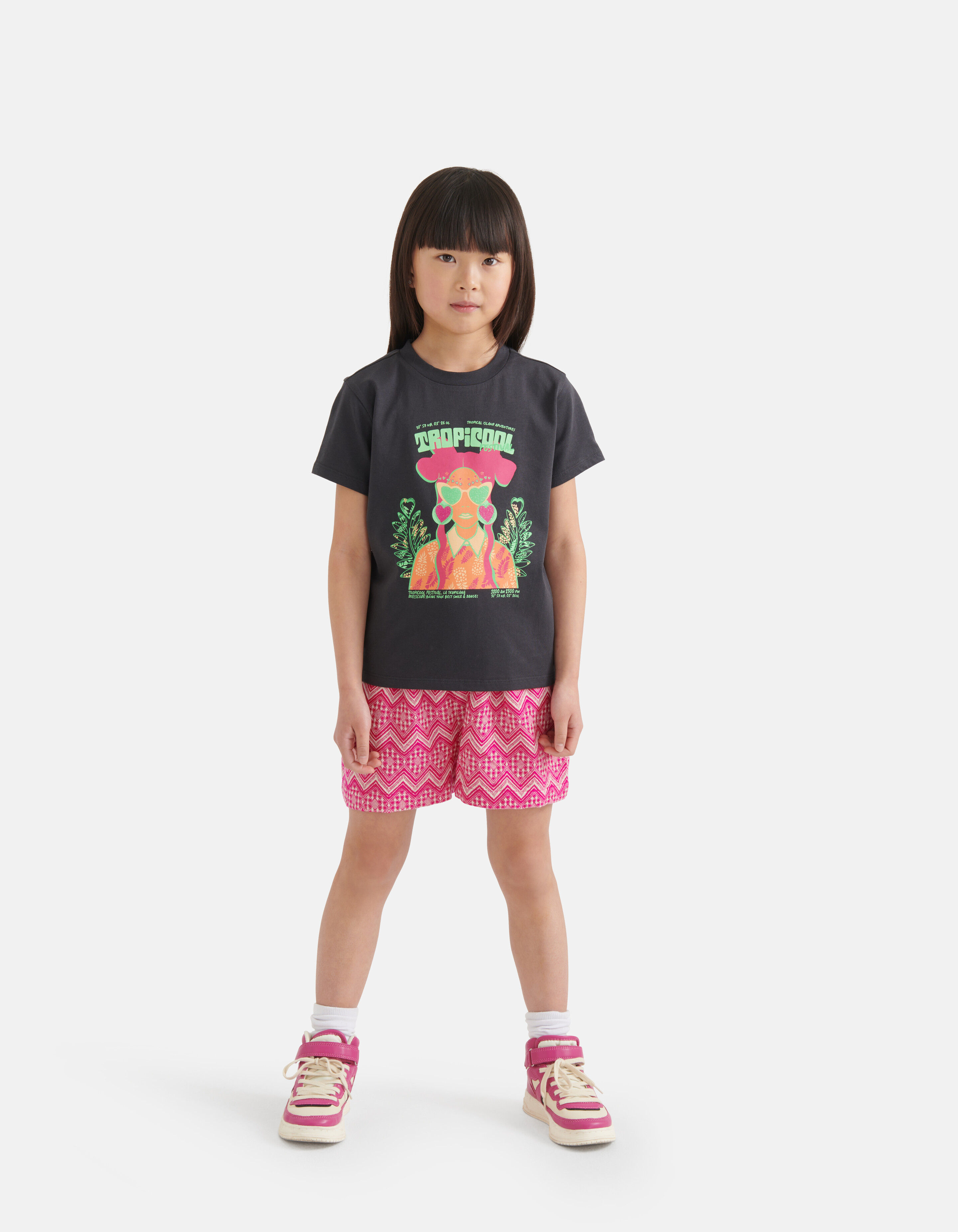 Artwork T-shirt Dunkelgrau SHOEBY GIRLS