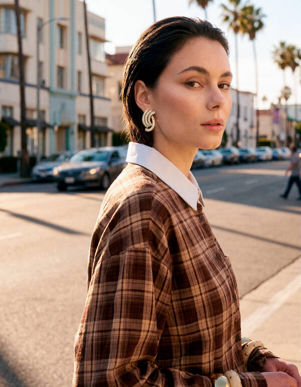 Strass Ohrringe Gold SHOEBY ACCESSOIRES