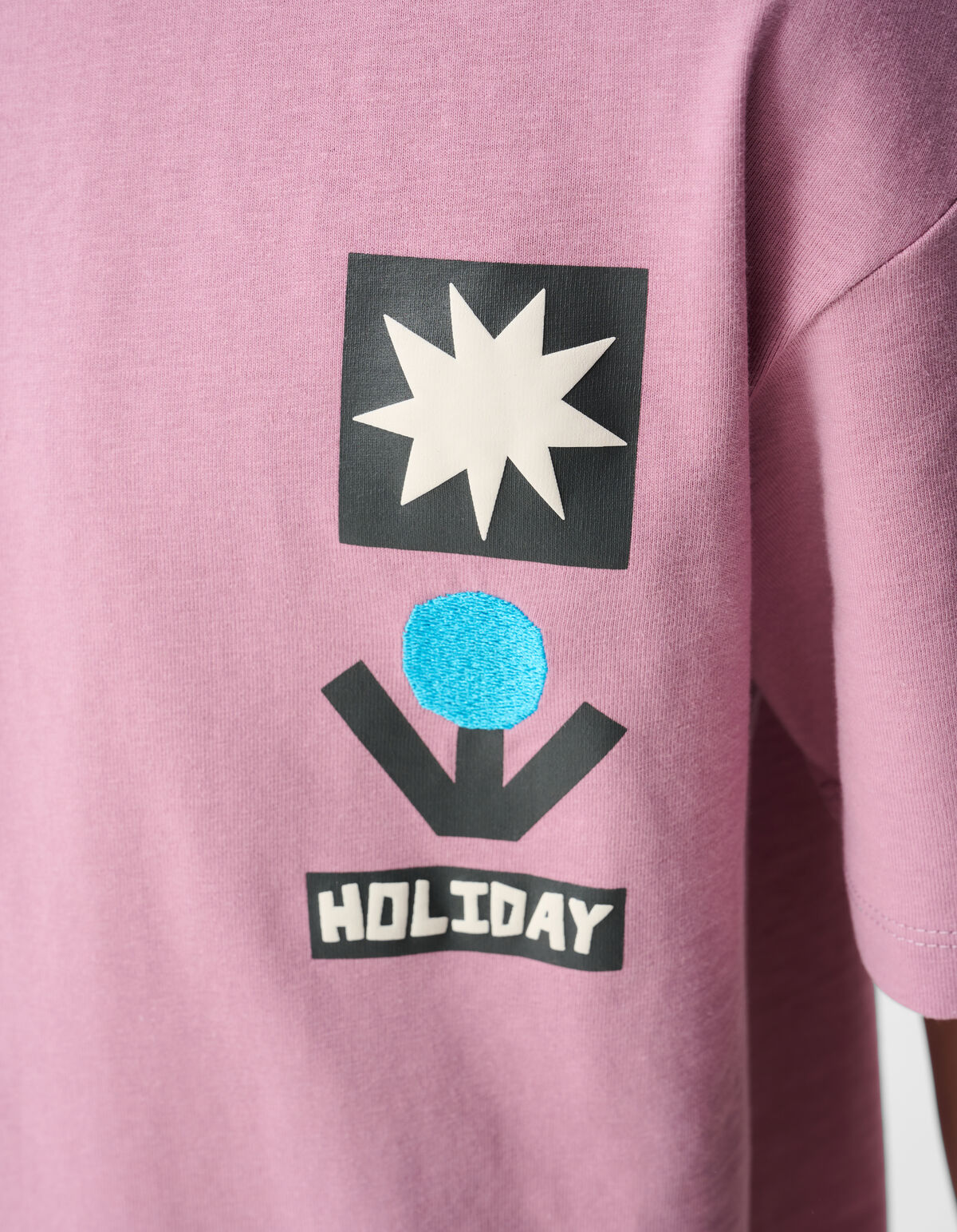 Holiday Artwork T-shirt Roze SHOEBY BOYS