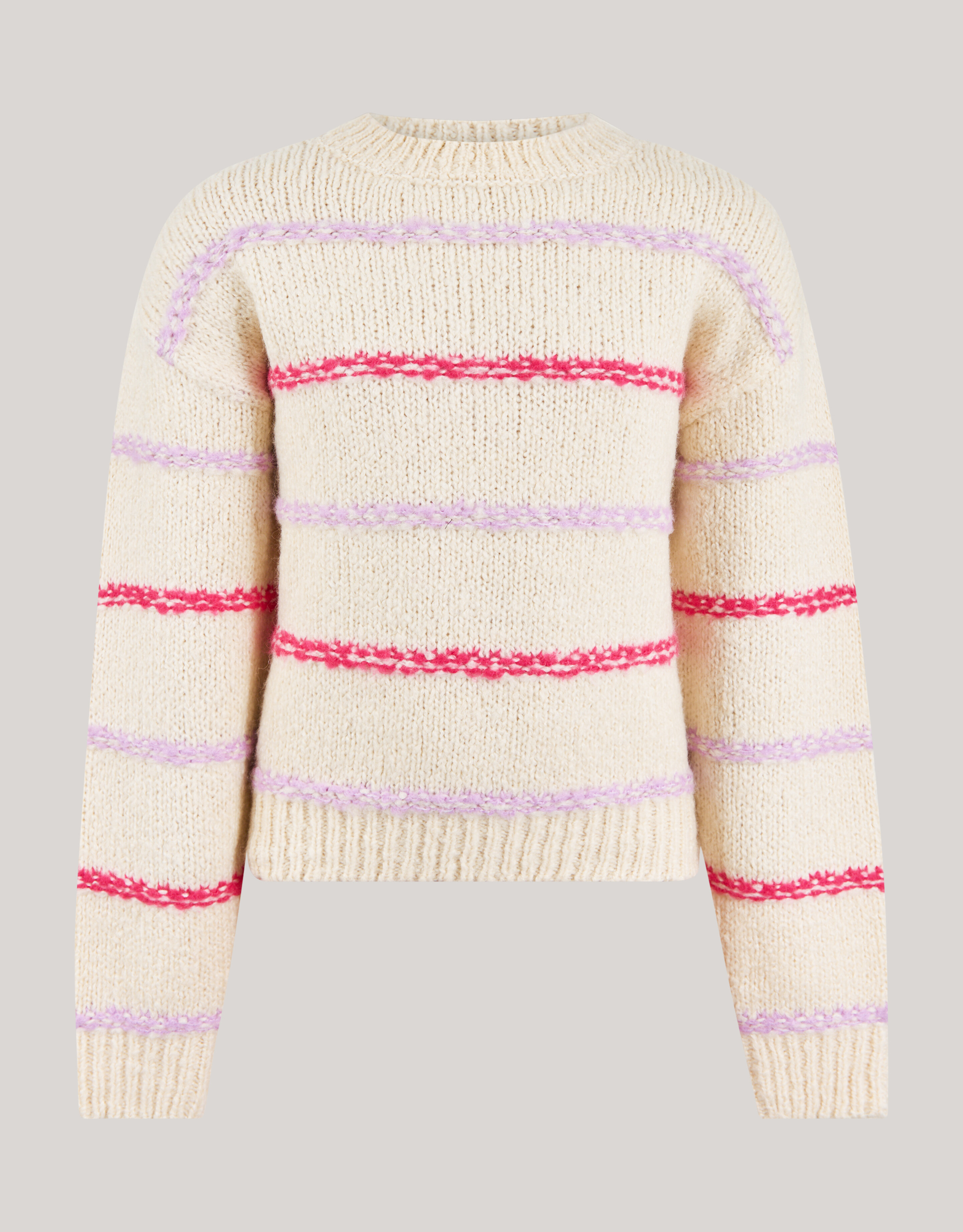 Fun Stipe Pullover Off White SHOEBY GIRLS