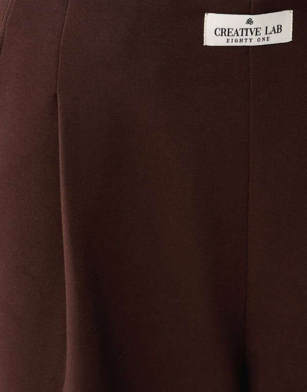 Jogginghose mit sauberem Bund, dunkelbraun SHOEBY WOMEN