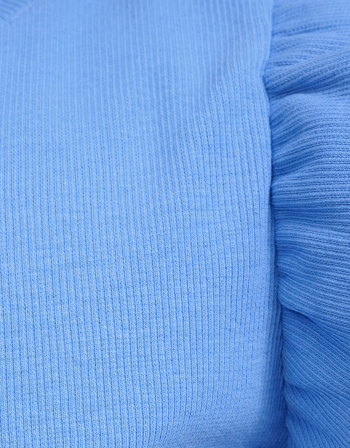 Ruffle Rib Top Lichtblauw SHOEBY GIRLS