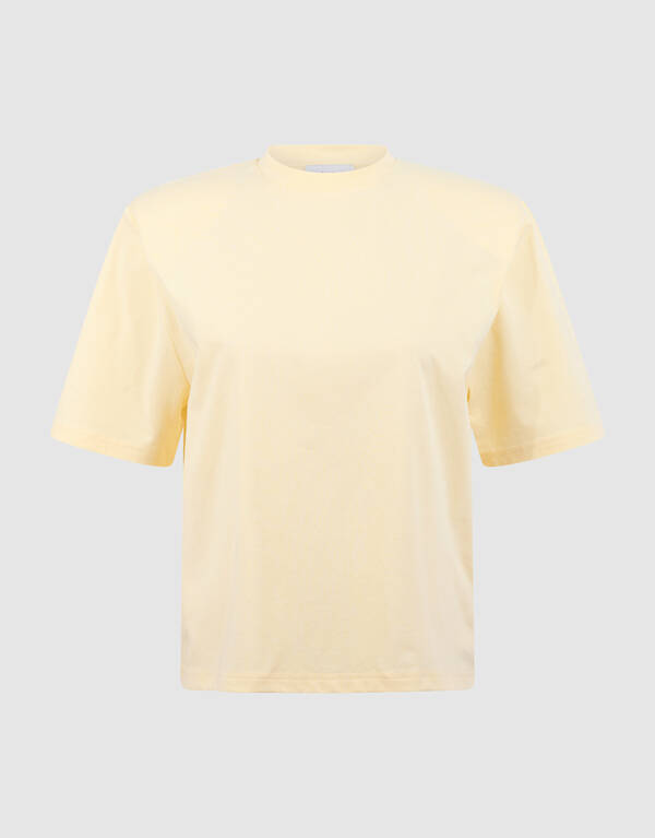Gepolstertes T-Shirt Hellgelb SHOEBY WOMEN