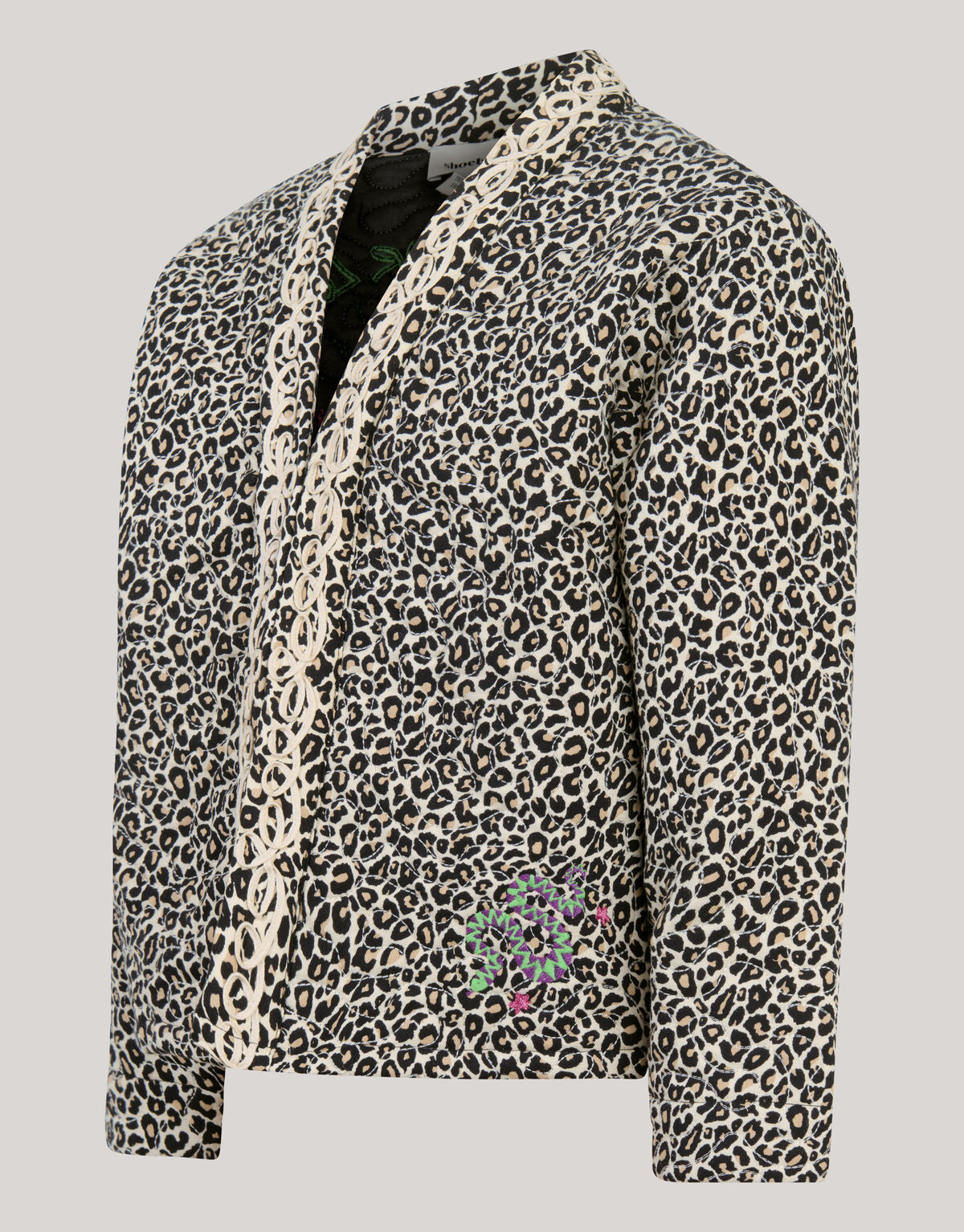 Leoparden Stickerei Jacke Braun SHOEBY GIRLS