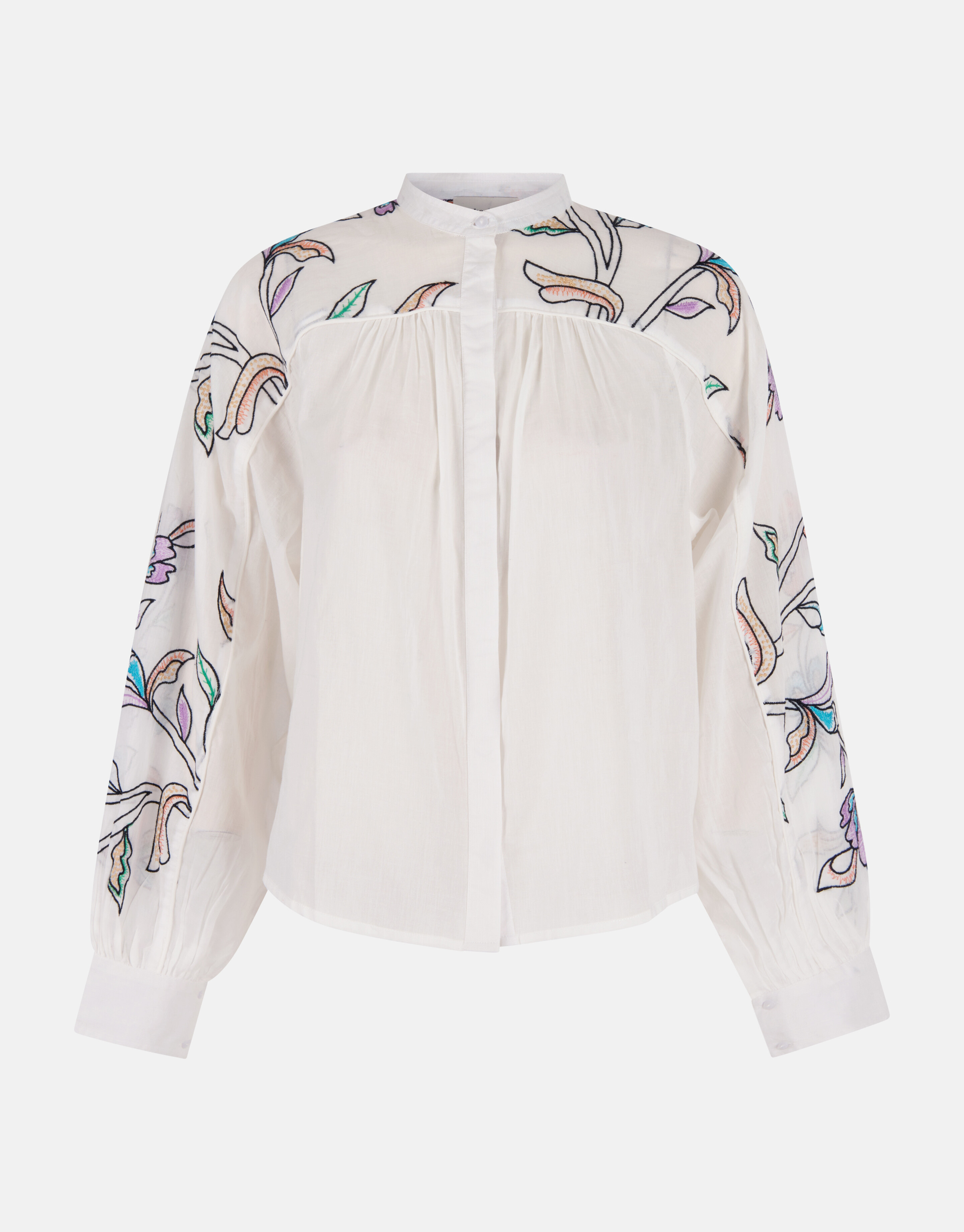 Bestickte Bluse Off White SHOEBY WOMEN