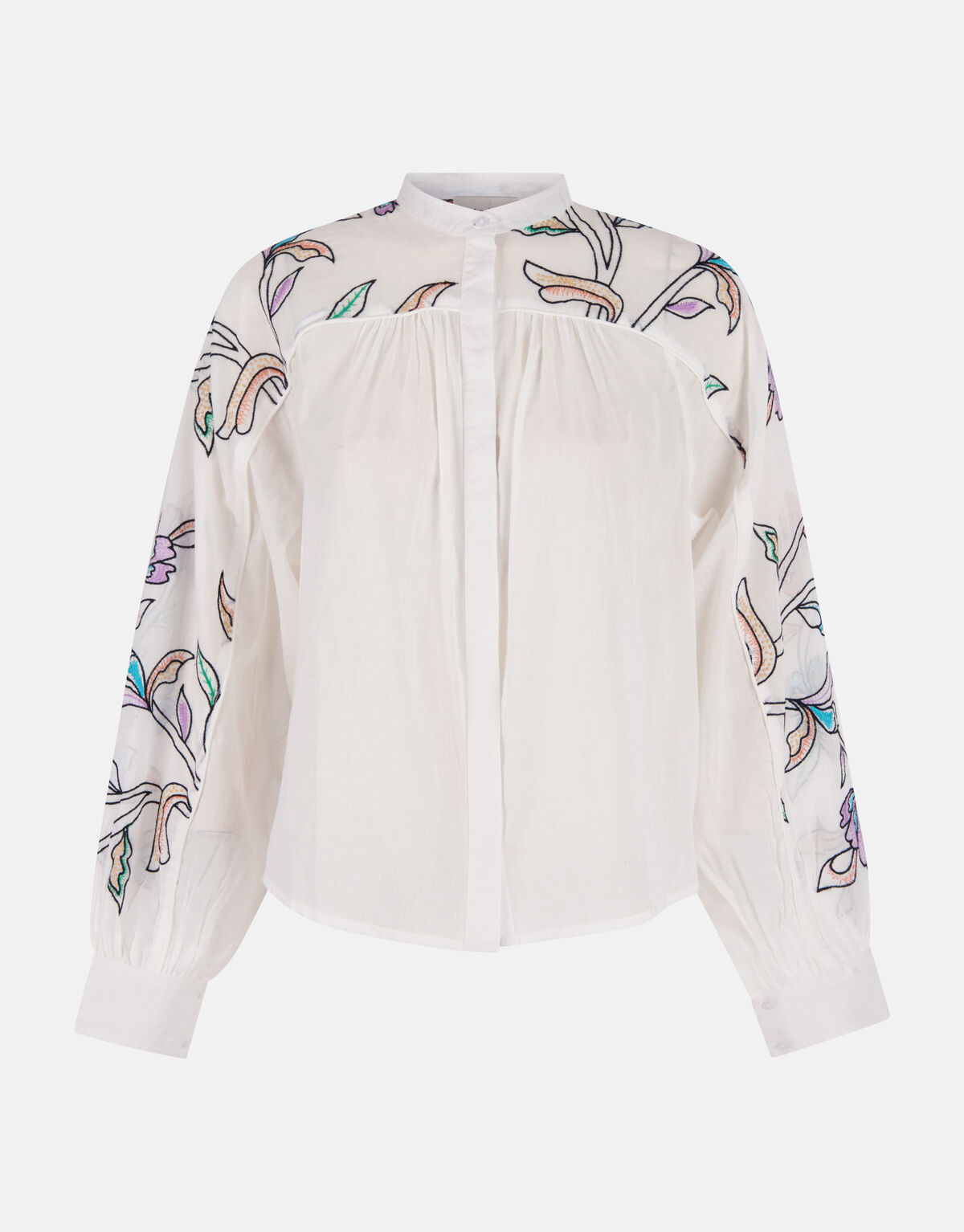Bestickte Bluse Off White SHOEBY WOMEN
