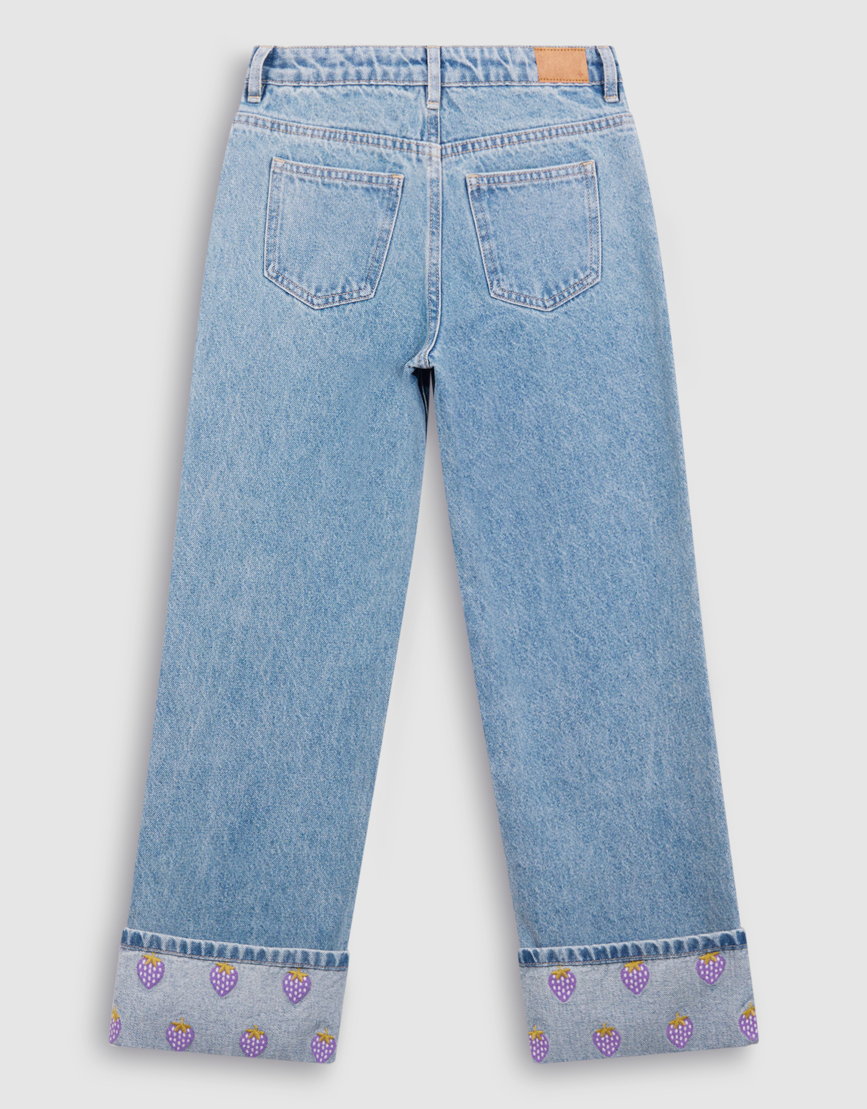 Bestickte Jeans mit weitem Bein, gebleicht SHOEBY GIRLS
