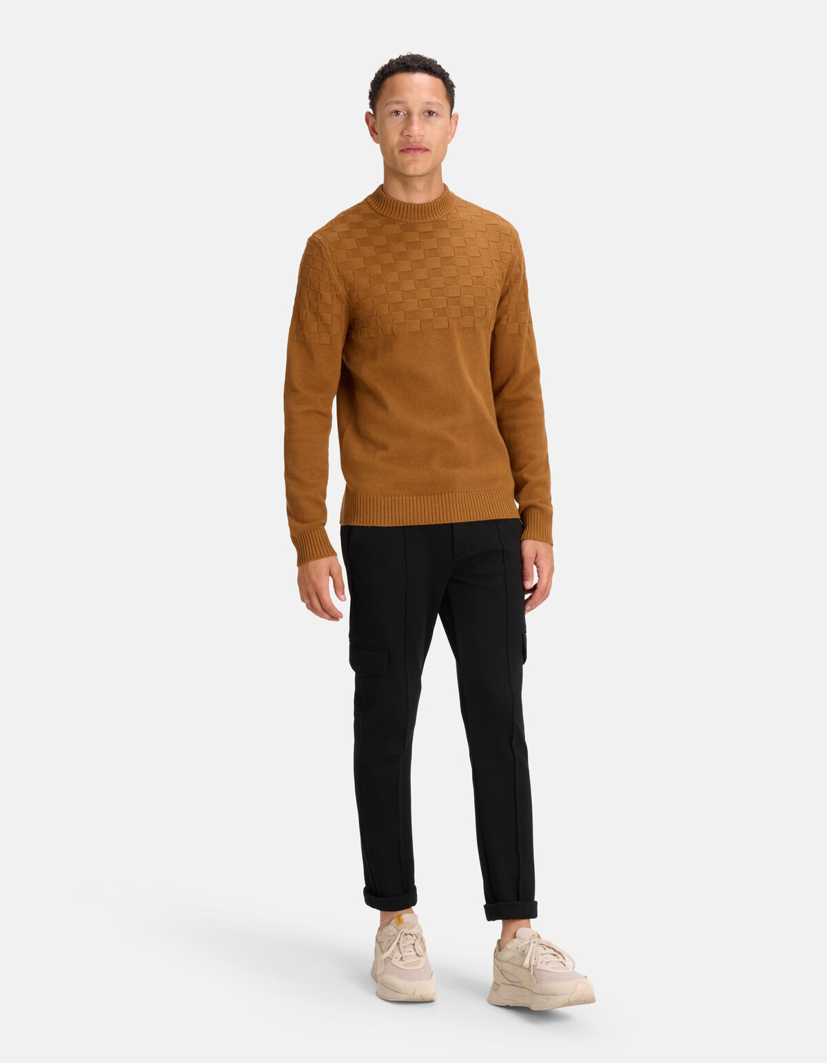 Blocked Sweater Braun SHOEBY MEN