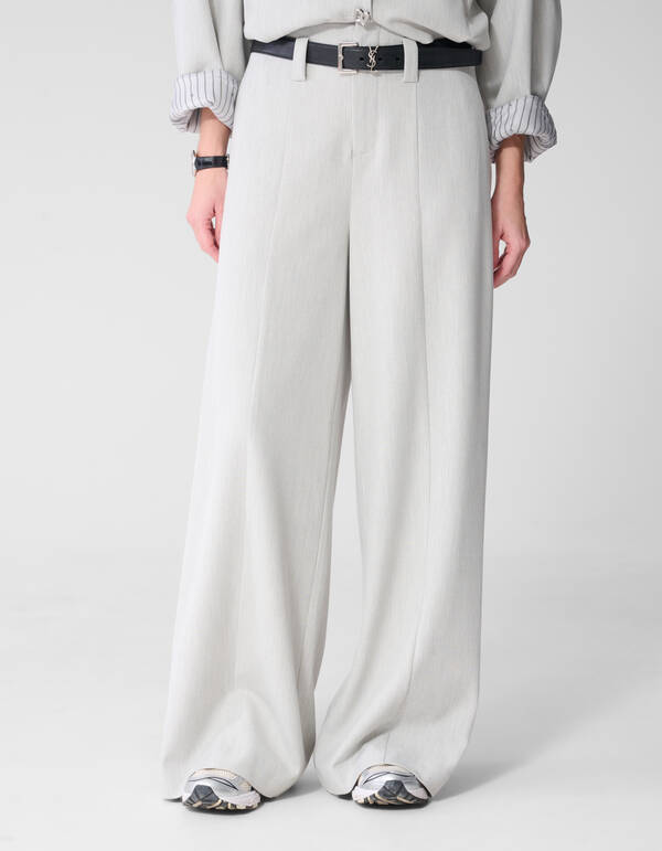 Weite Hosen Passform Hellgrau Von Mieke SHOEBY WOMEN