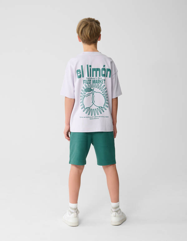 Limon Artwork T-Shirt Wei&szlig; SHOEBY BOYS