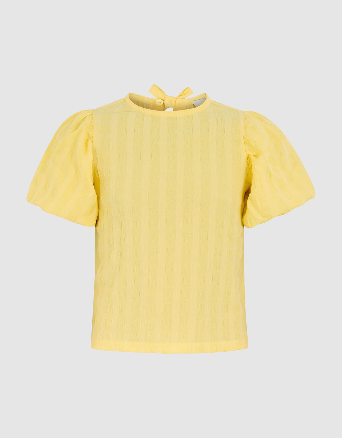Crinkle Bow Top Hellgelb SHOEBY GIRLS