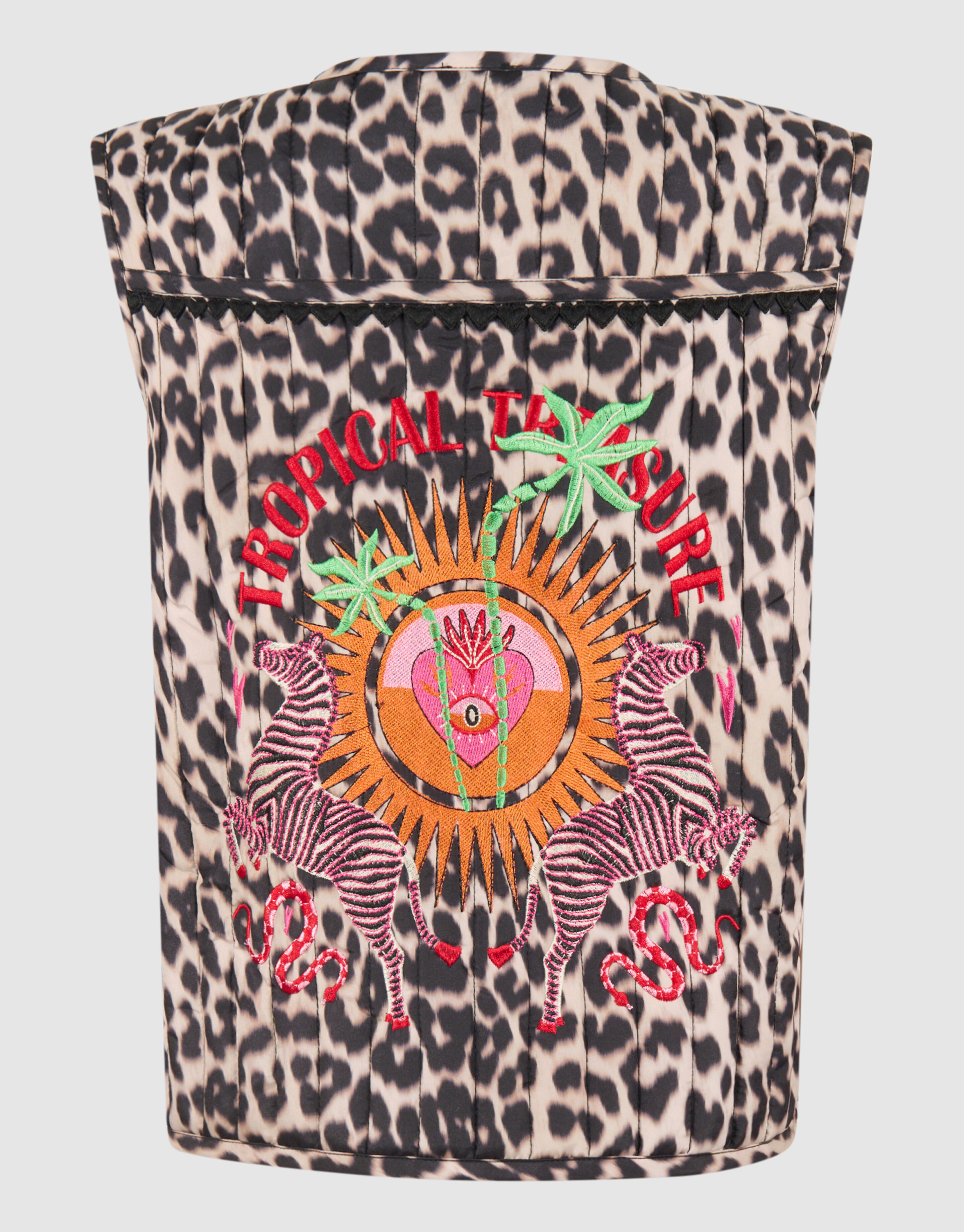 Leopard Printed Gilet Brown von Lizzy SHOEBY GIRLS