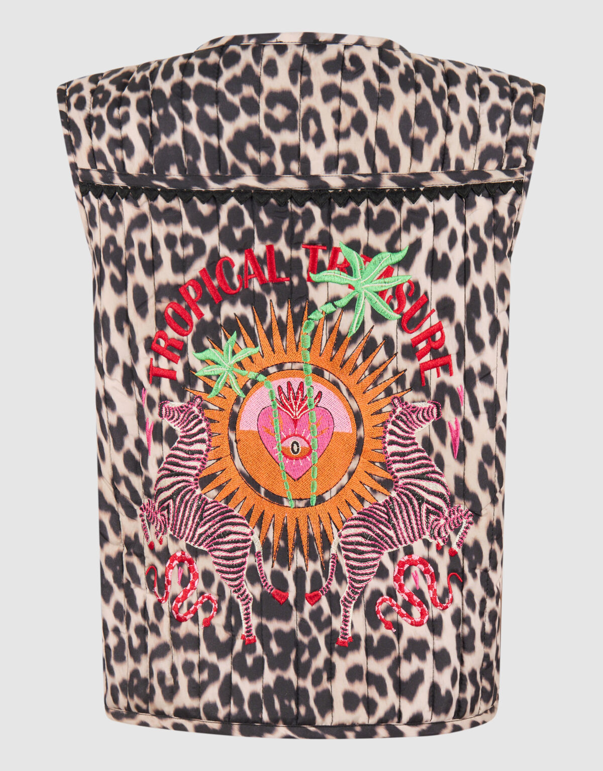 Leopard Printed Gilet Brown von Lizzy SHOEBY GIRLS