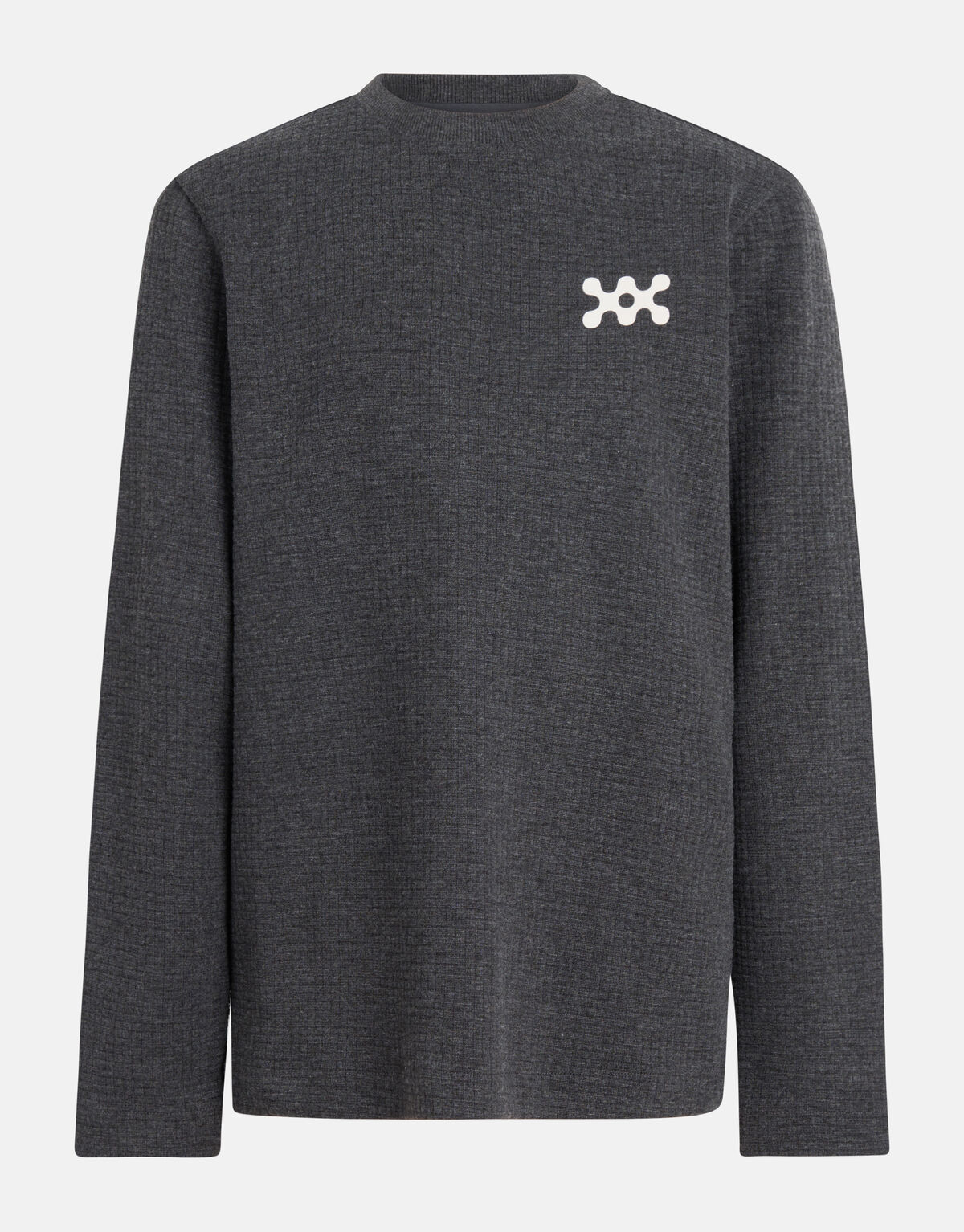 Struktur-Langarmshirt Dunkelgrau SHOEBY BOYS