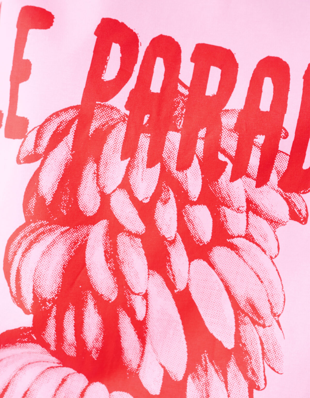 Übergroßes Kunstwerk-T-Shirt Rosa von Lizzy SHOEBY WOMEN