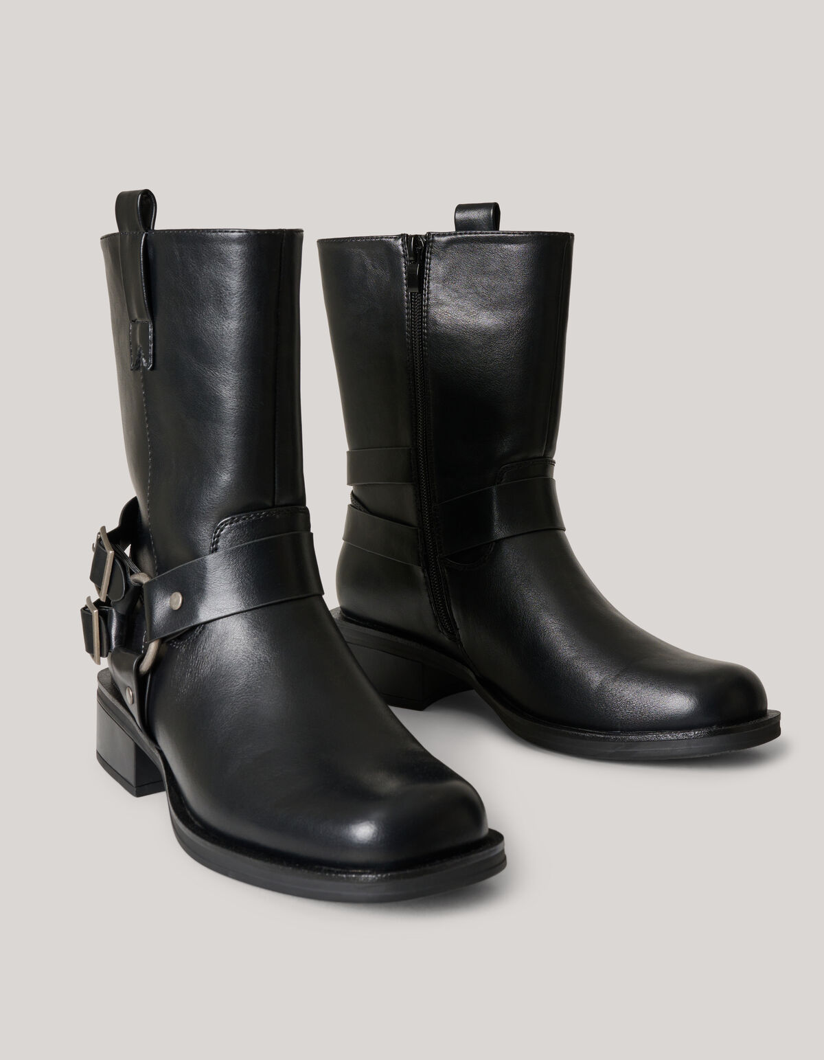 Biker-Stiefel Schwarz SCHOENEN SHOEBY