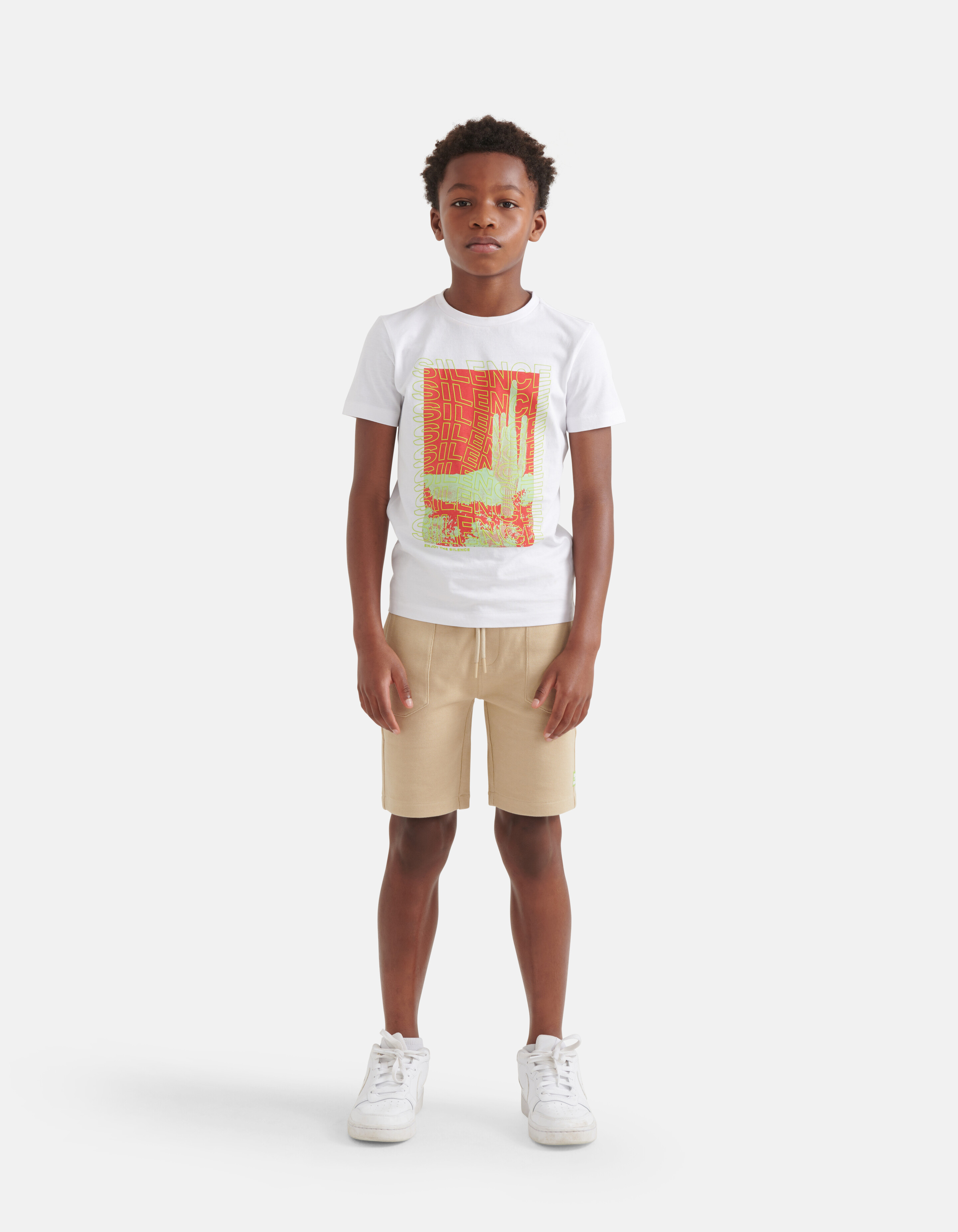 Artwork T-shirt Weiß SHOEBY BOYS