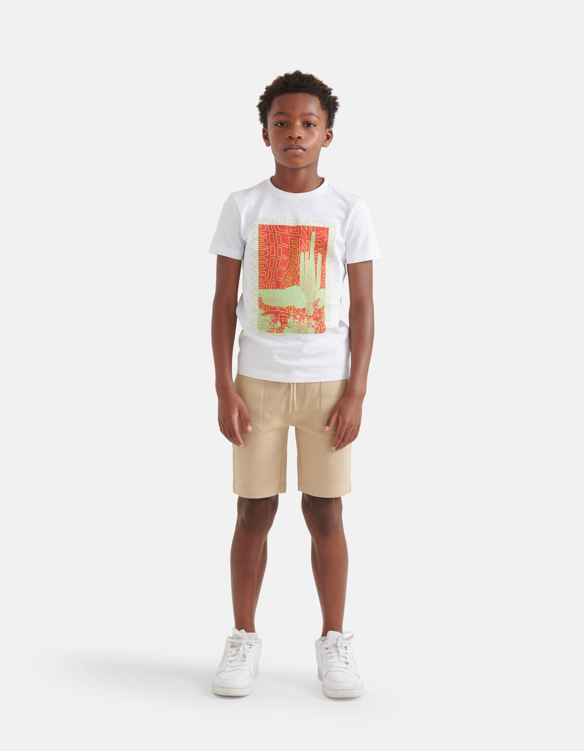 Artwork T-shirt Weiß SHOEBY BOYS
