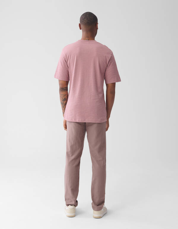 Jacquard-T-Shirt Rosa SHOEBY MEN