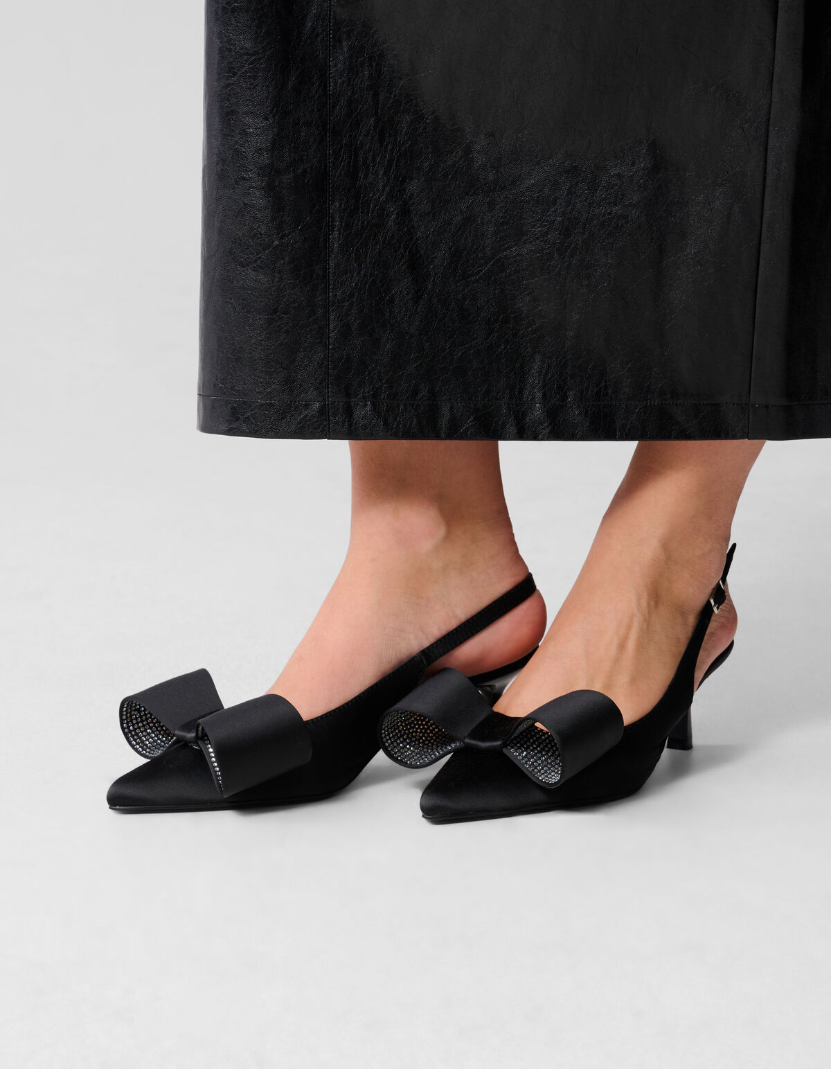 Strik Strass Heels Schwarz SHOEBY SHOES