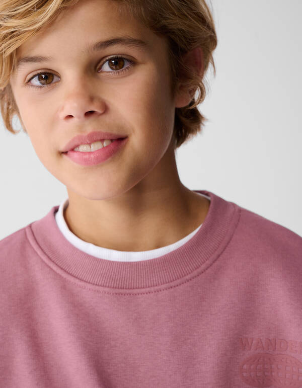 Wanderlust Kunstpullover Hellrosa SHOEBY BOYS
