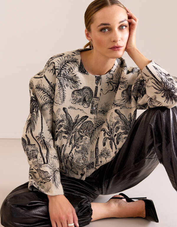 Jacquardjacke Schwarz/Weiß von Mieke SHOEBY WOMEN