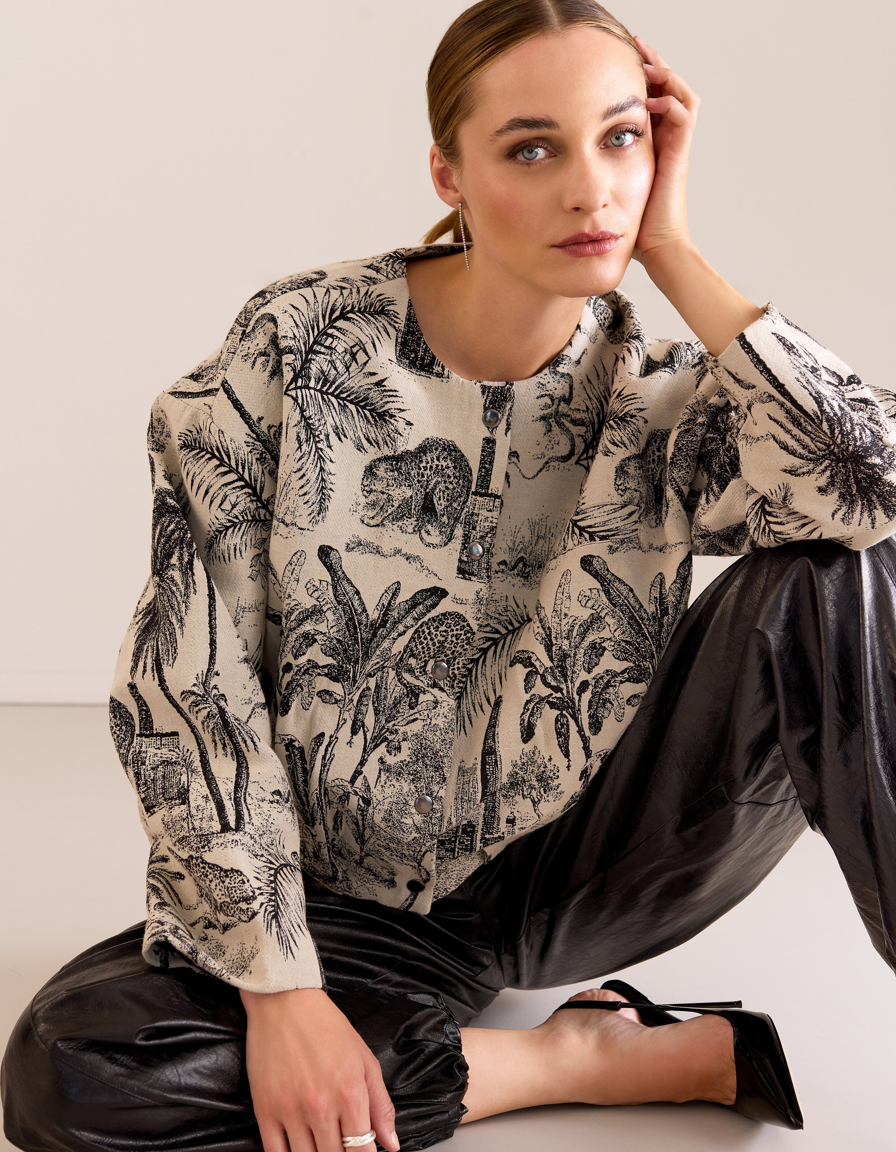 Jacquardjacke Schwarz/Weiß von Mieke SHOEBY WOMEN