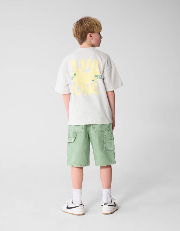 Citrus Artwork T-Shirt Hellgrau SHOEBY BOYS