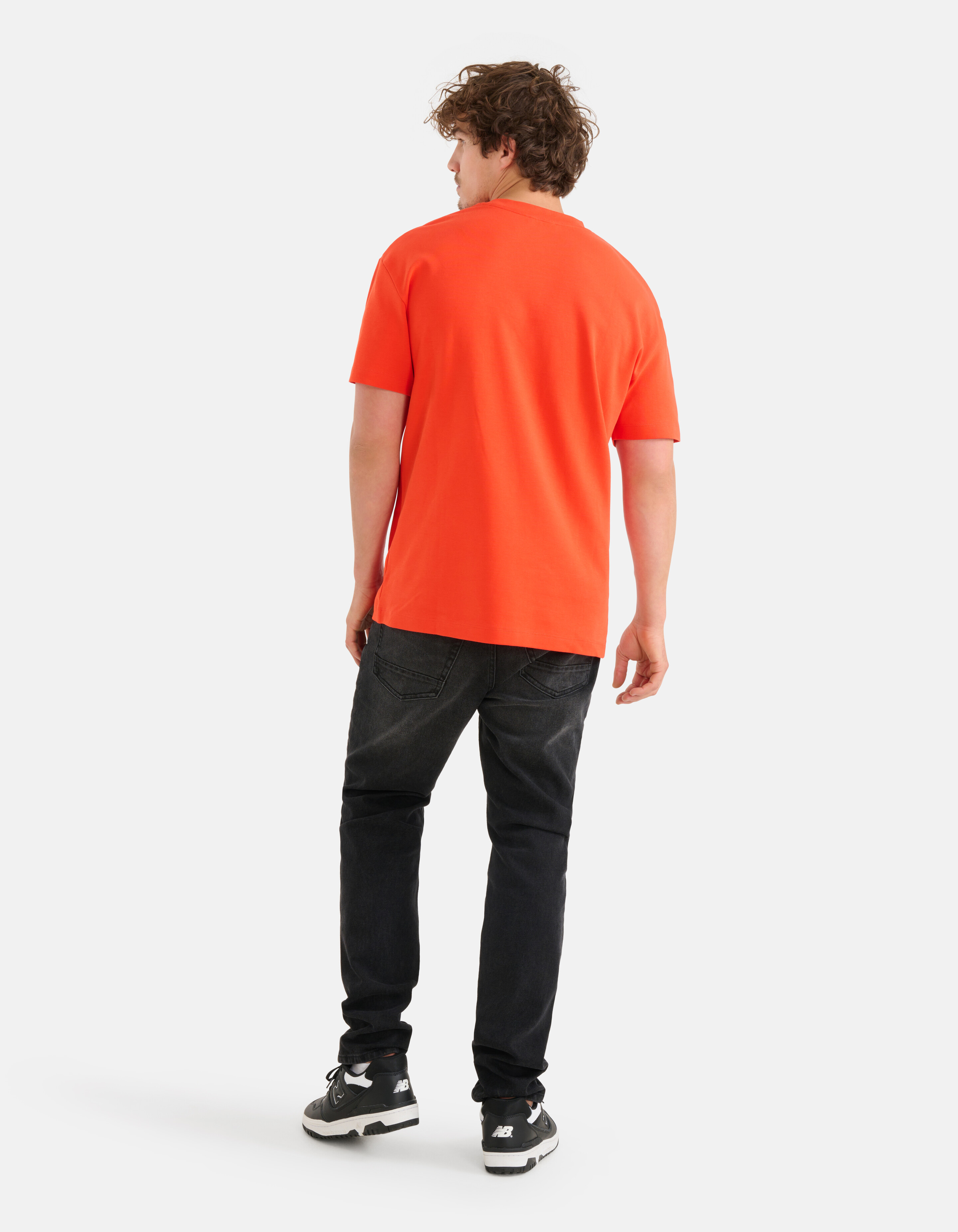 Abzeichen-T-Shirt Rot SHOEBY MEN