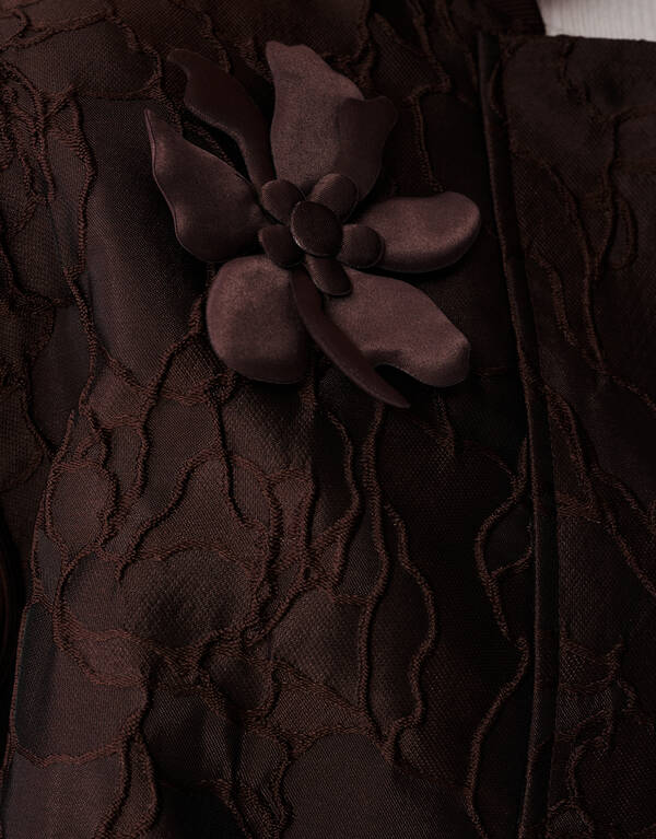 Blumen-Jacquard-Bomber Dunkelbraun SHOEBY WOMEN