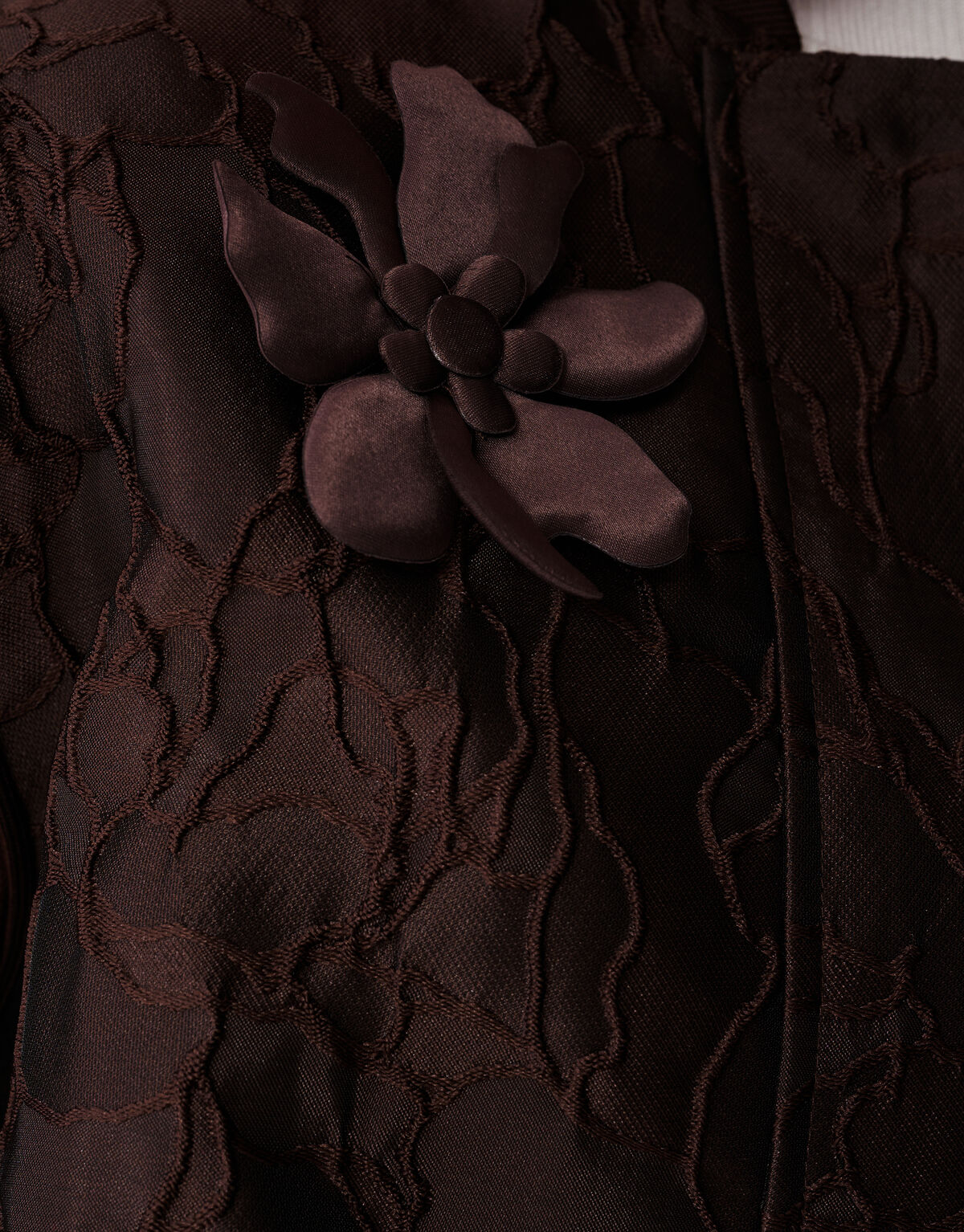 Blumen-Jacquard-Bomber Dunkelbraun SHOEBY WOMEN