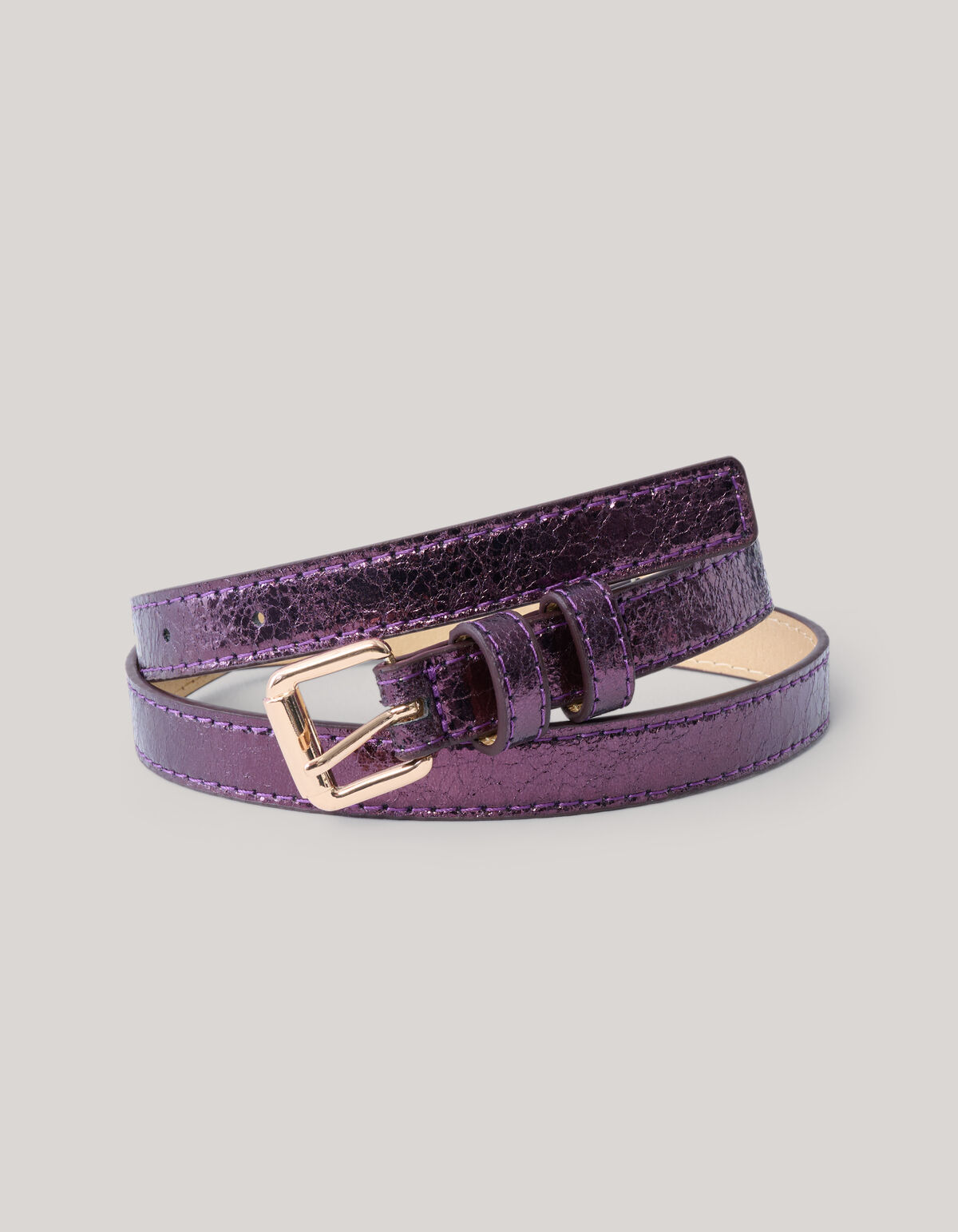 Metallischer Gürtel Lila SHOEBY ACCESSOIRES