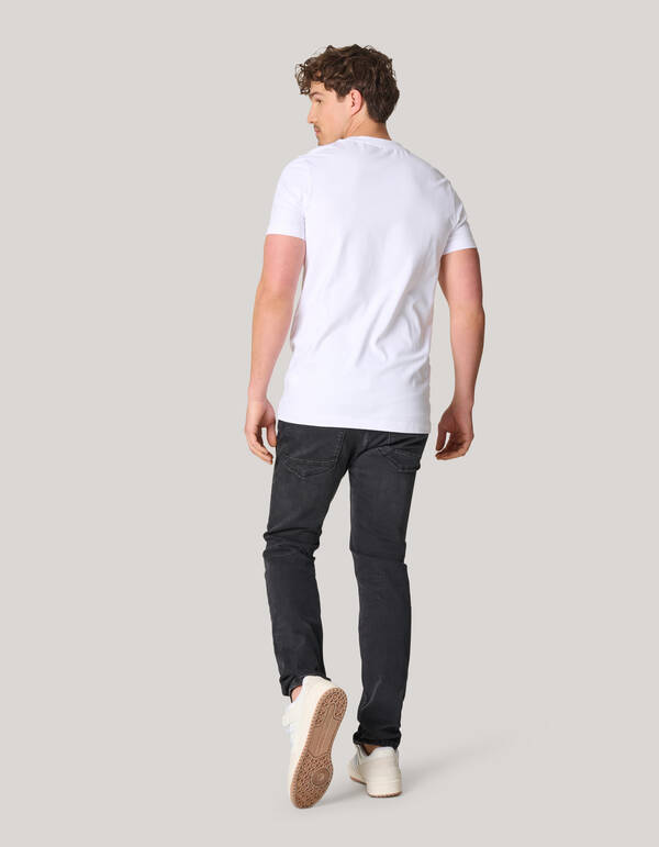 Basic-T-Shirt Weiß SHOEBY MEN