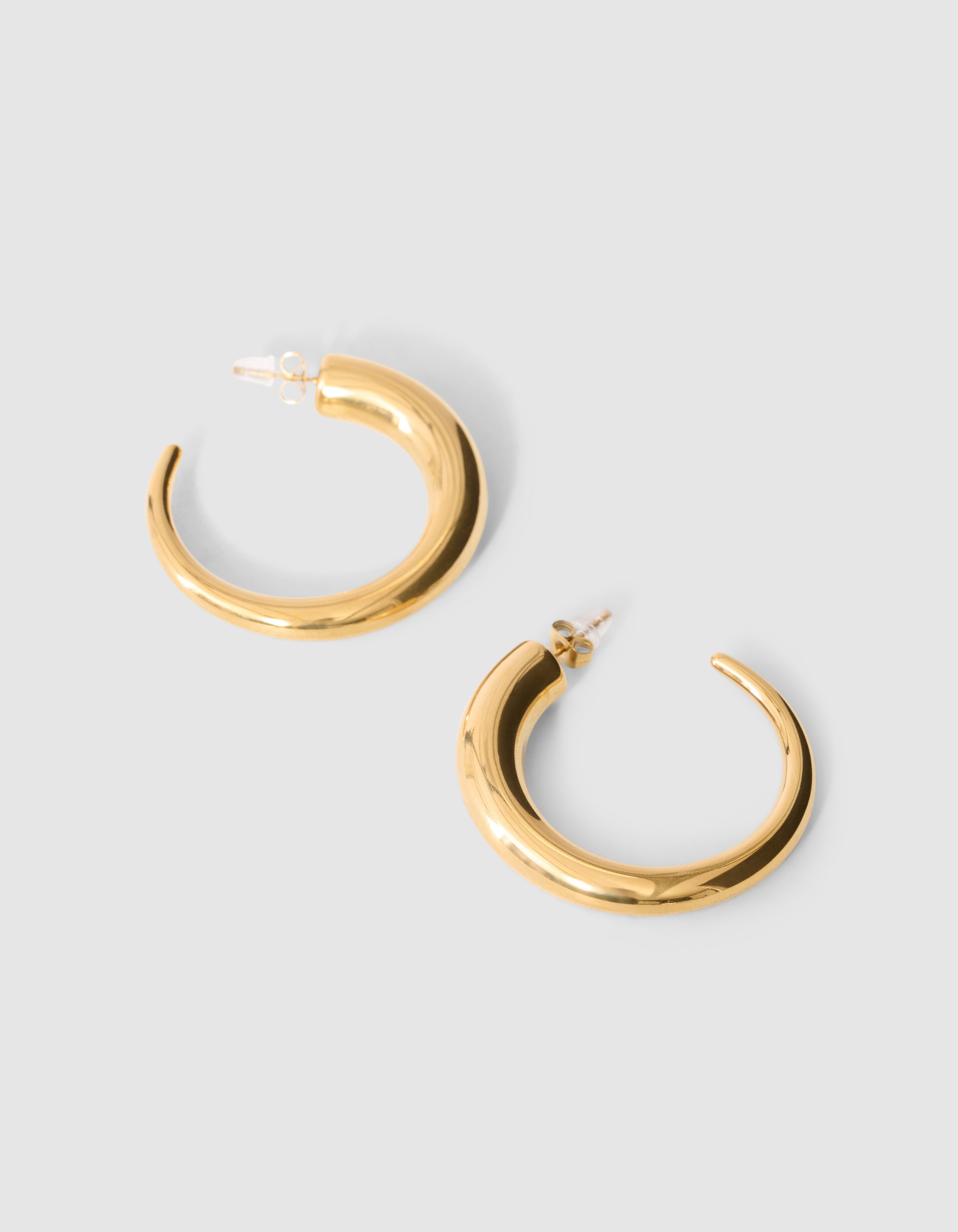 Gro&szlig;e Creolen Ohrringe Gold SHOEBY ACCESSOIRES