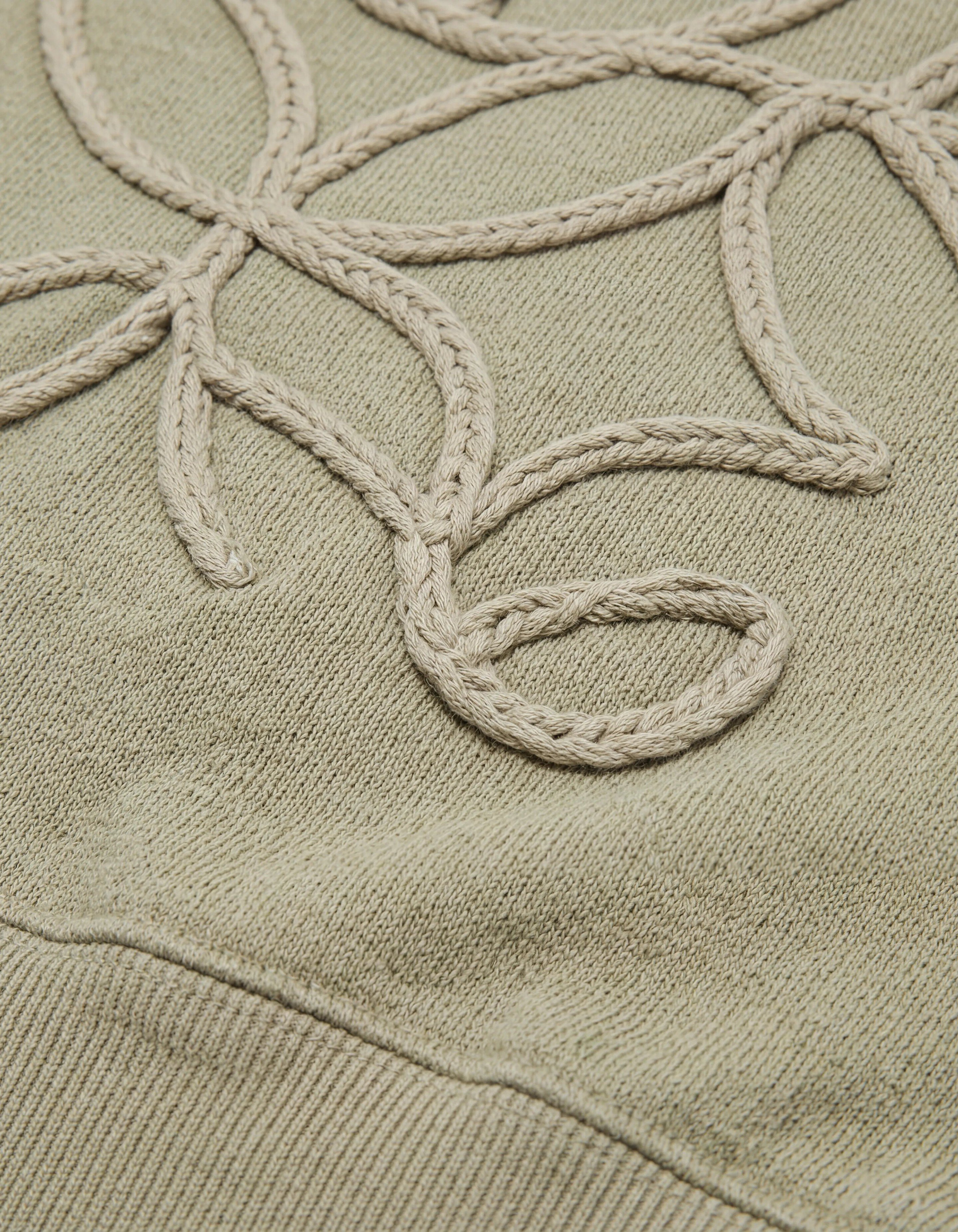 Embroidery Sweater Lichtgroen SHOEBY MEN