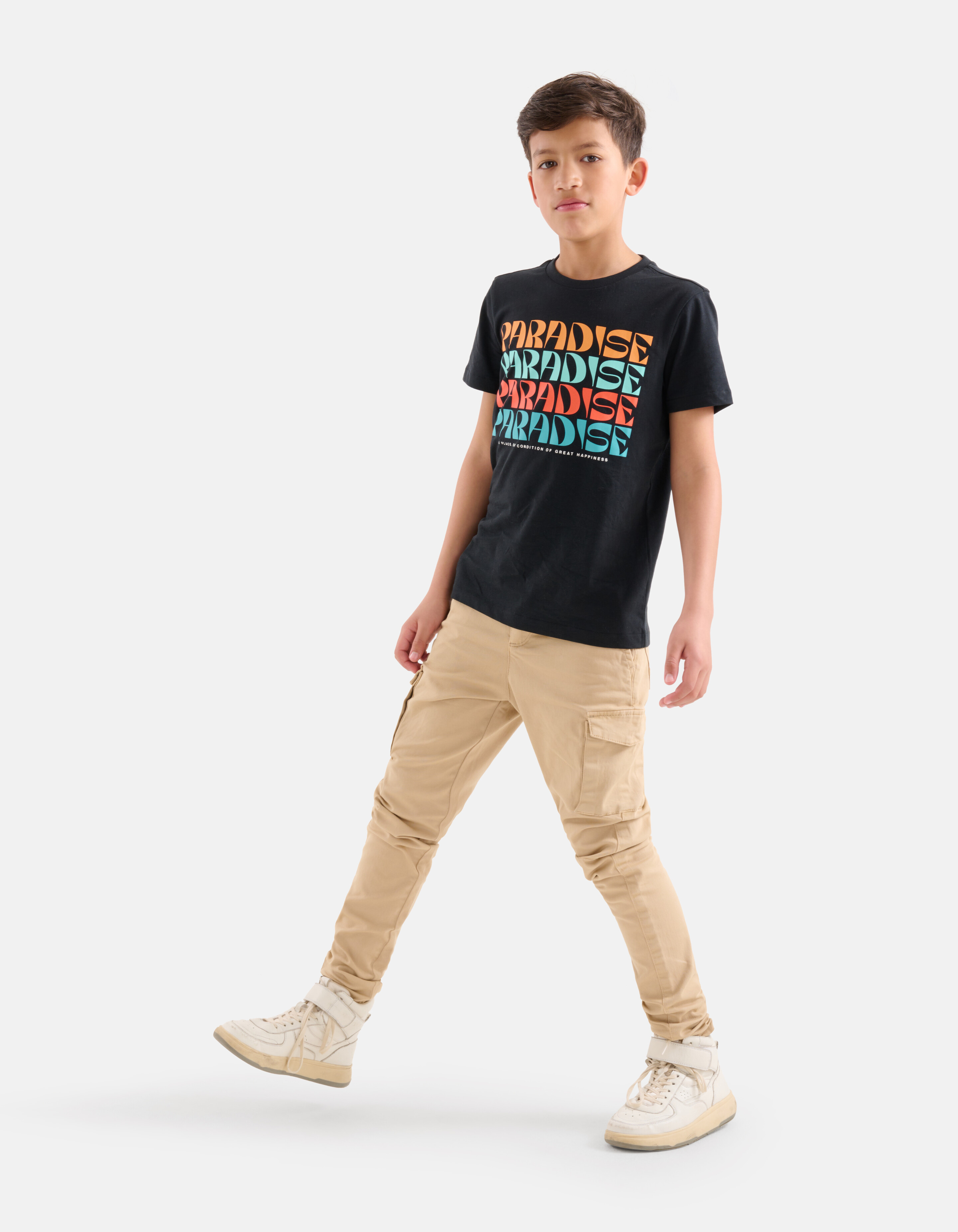 Print-T-Shirt Schwarz SHOEBY BOYS