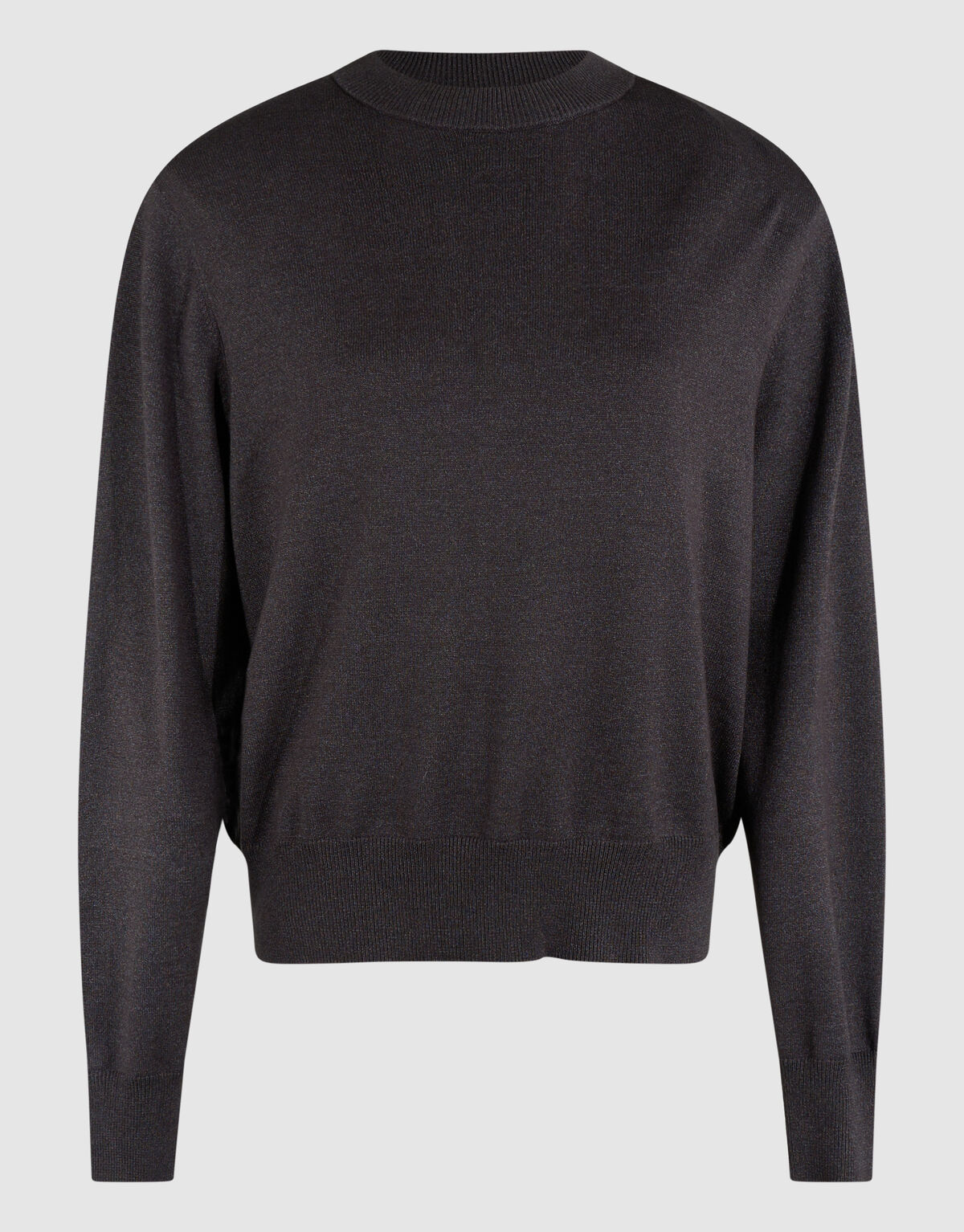 Shoulderpadded Strickpullover Dunkelgrau SHOEBY WOMEN