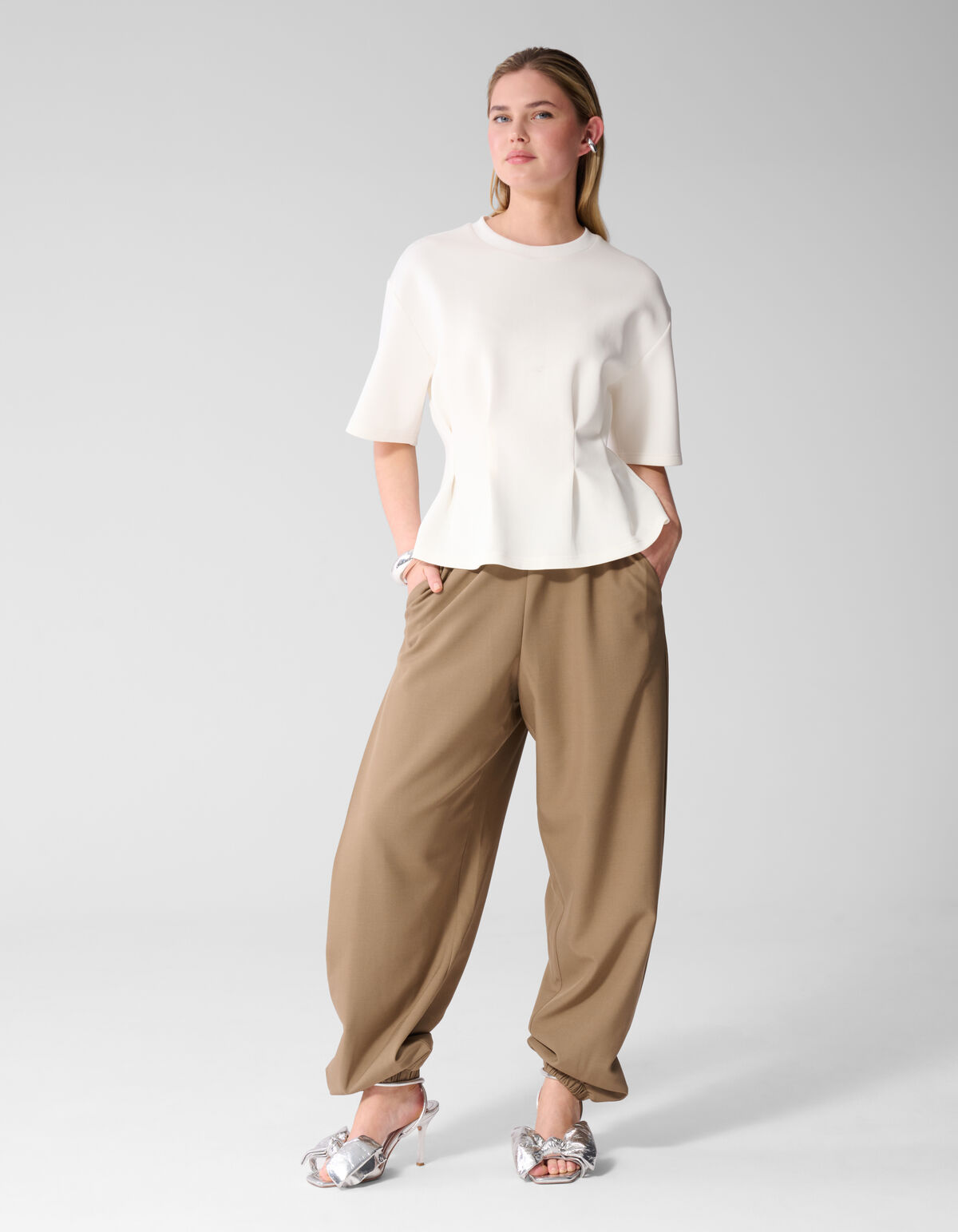 Hose &bdquo;Pleat Balloon Fit&ldquo; Braun SHOEBY WOMEN