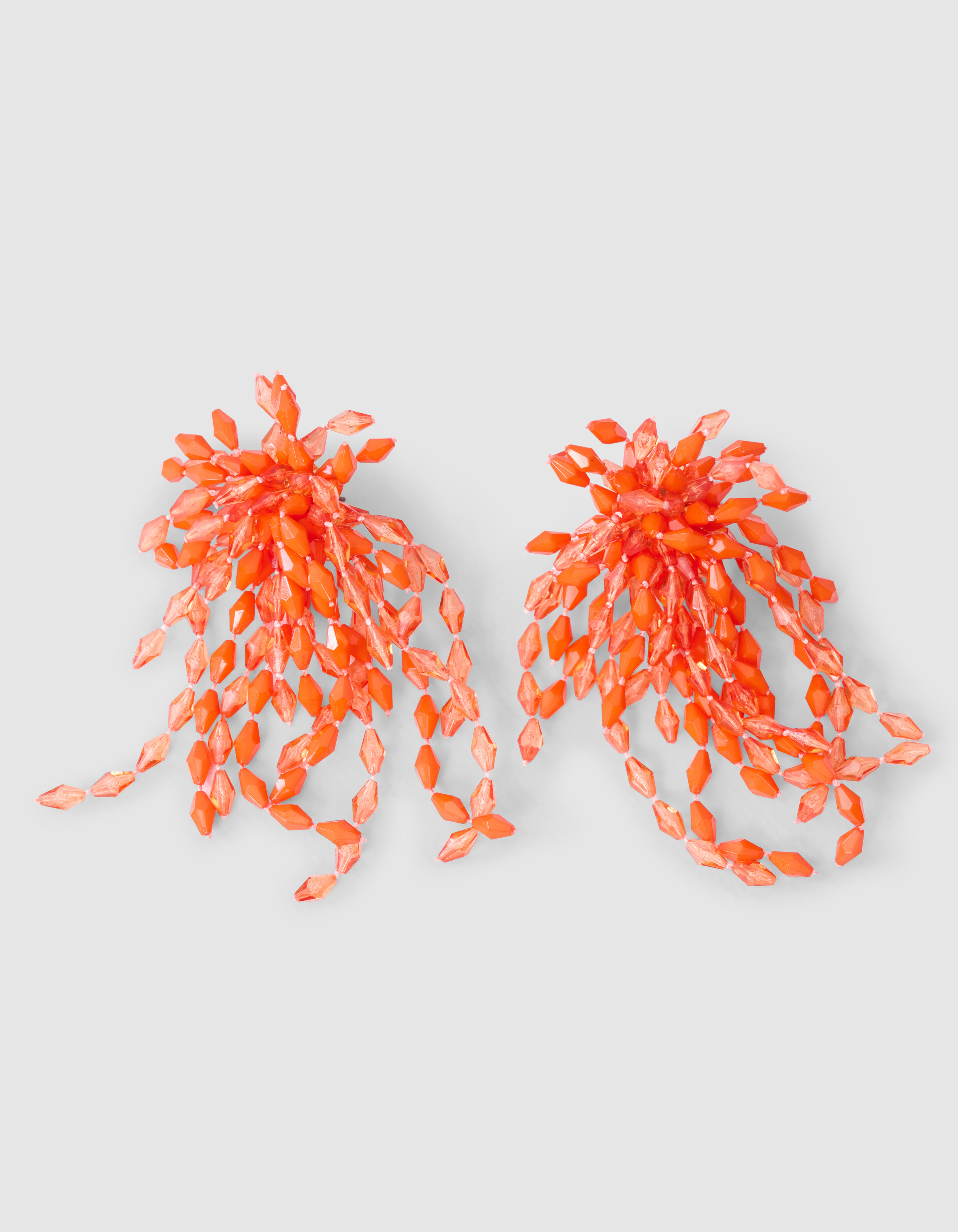 Perlenohrringe Orange SHOEBY ACCESSOIRES