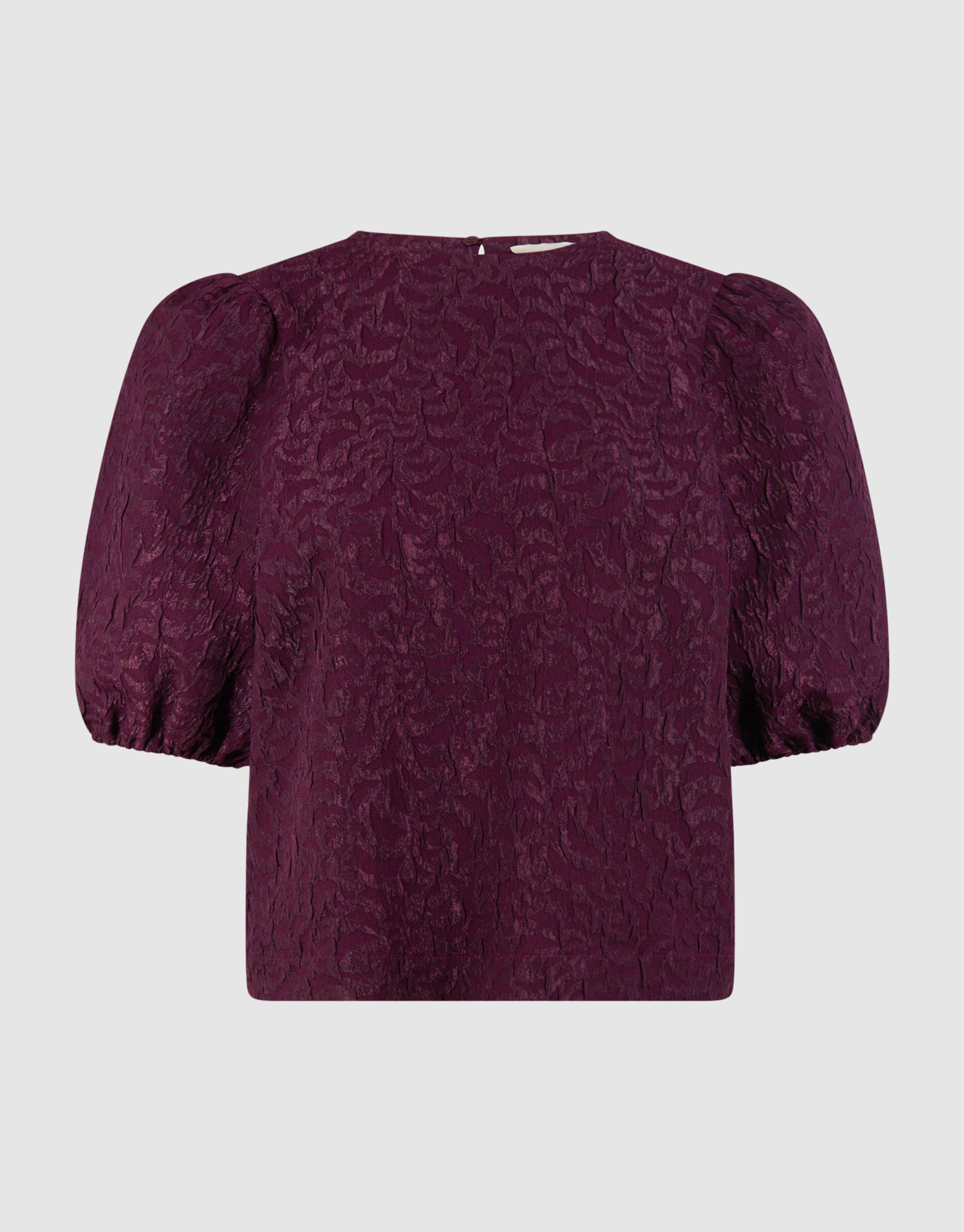Jacquard Struktur Top Dunkelrot SHOEBY WOMEN