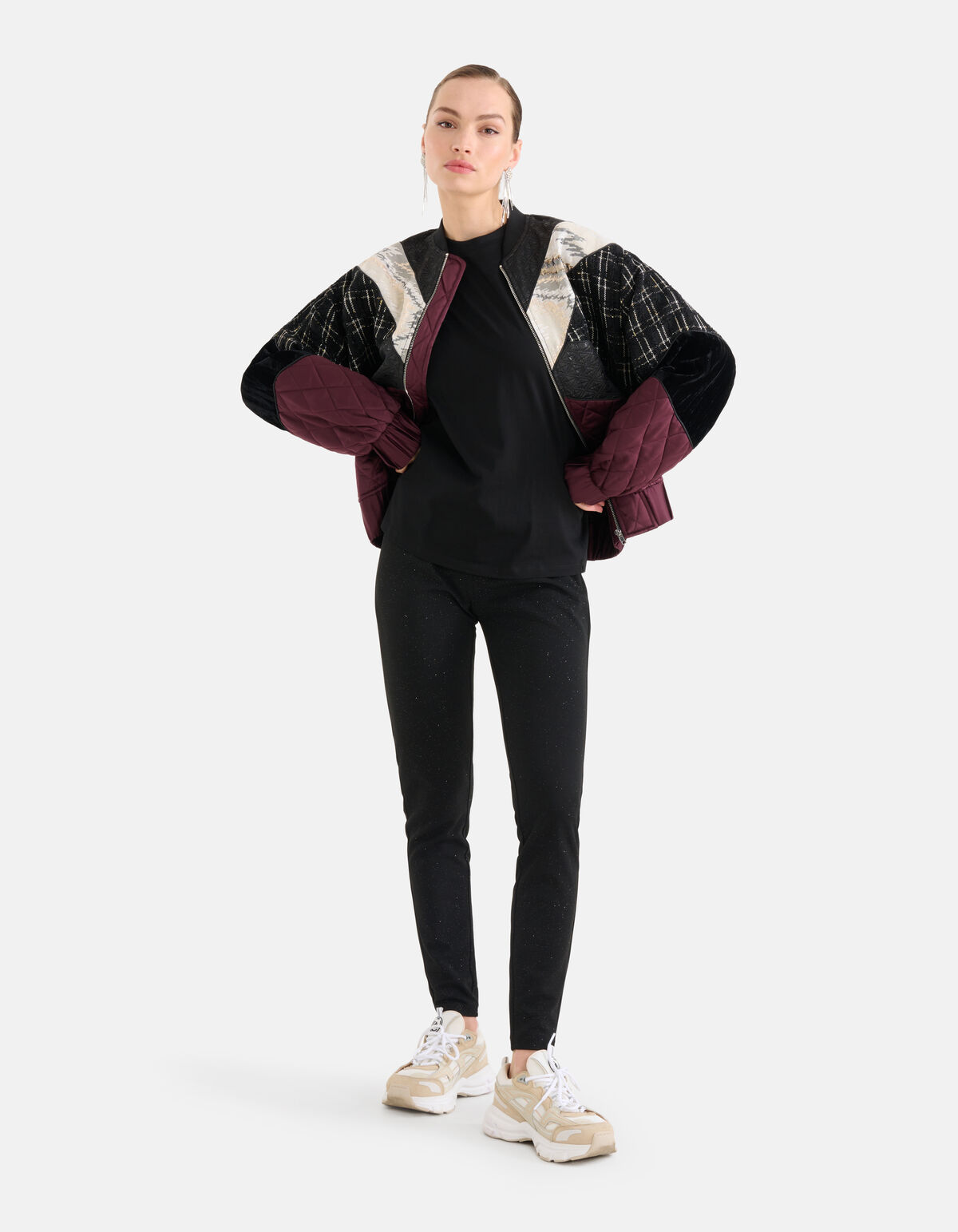 Glitzer-Leggings Schwarz SHOEBY WOMEN