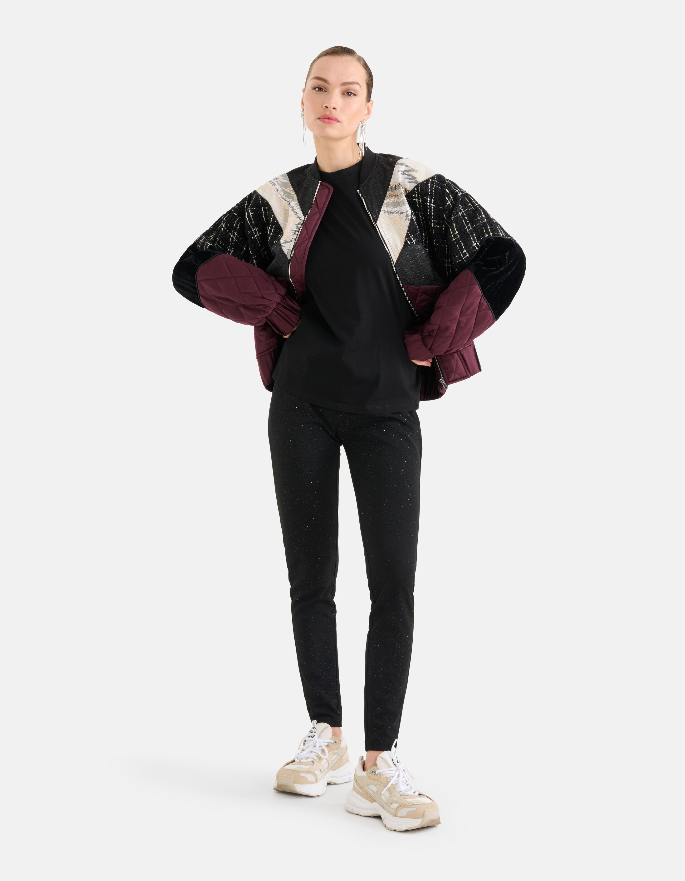 Glitzer-Leggings Schwarz SHOEBY WOMEN