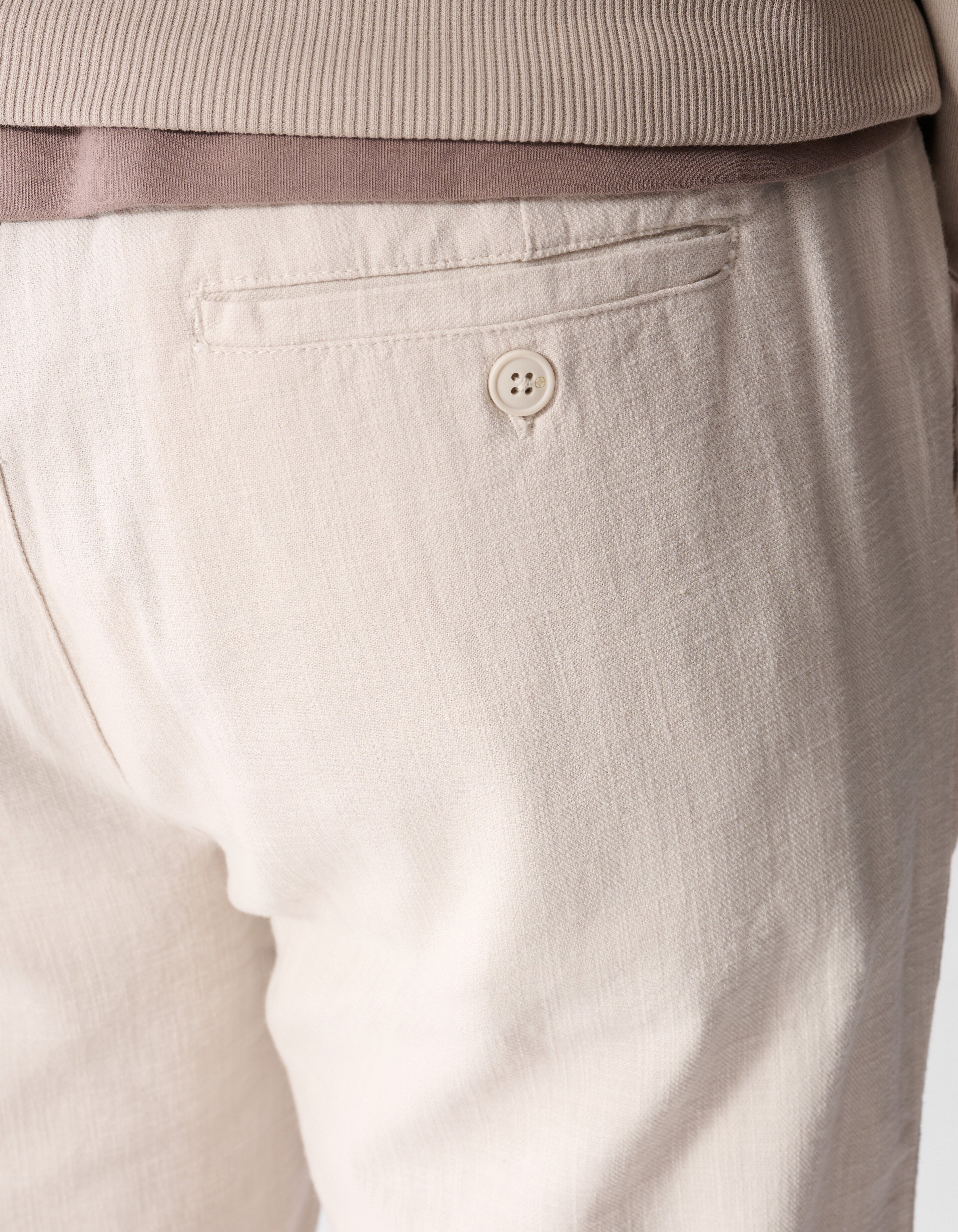 Struktur Regular Fit Hose Hellgrau SHOEBY MEN