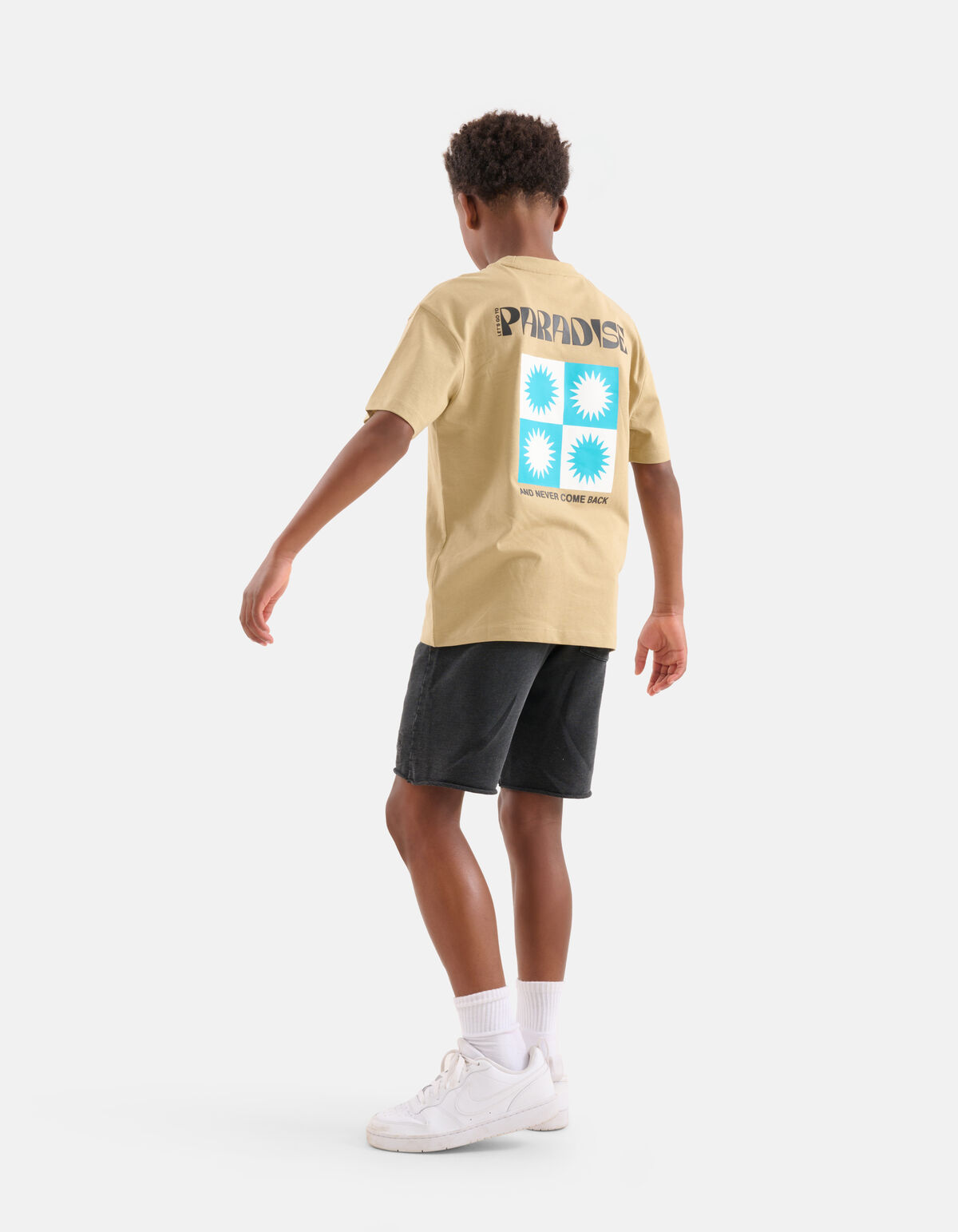 Acid Washed Short Schwarz SHOEBY BOYS