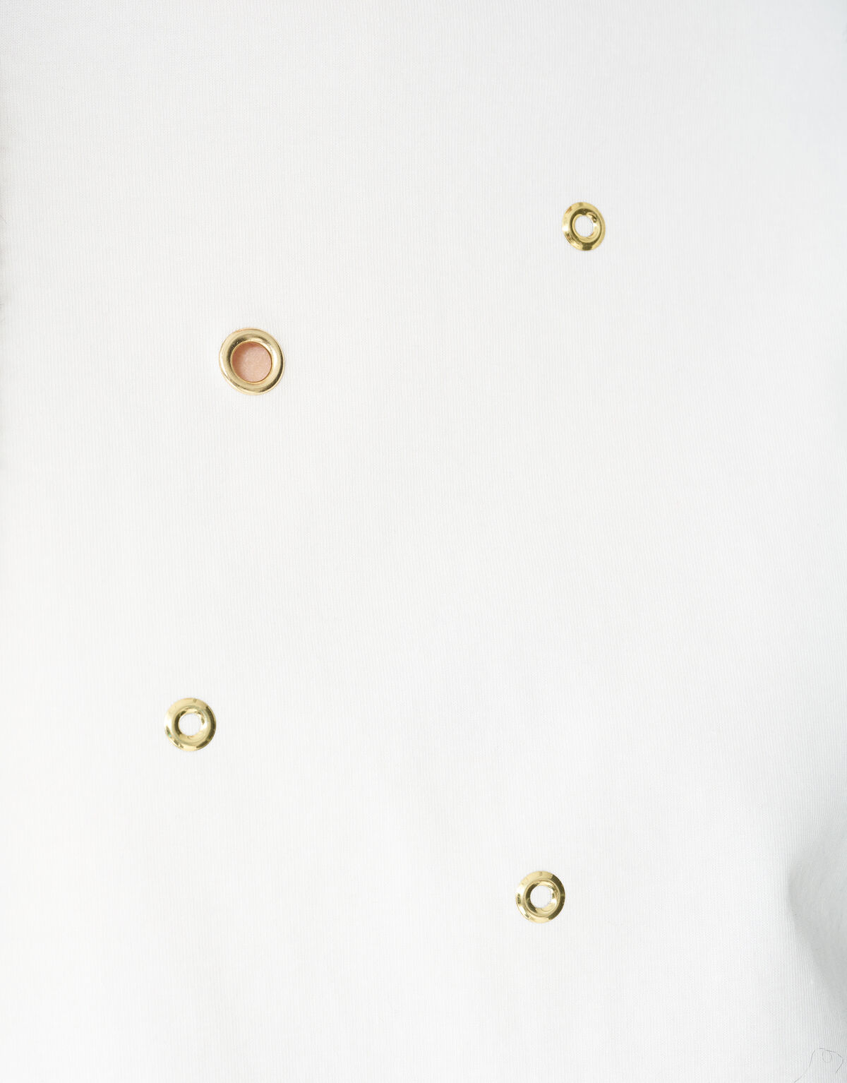 Oversized T-Shirt mit &Ouml;sen Wei&szlig; SHOEBY WOMEN