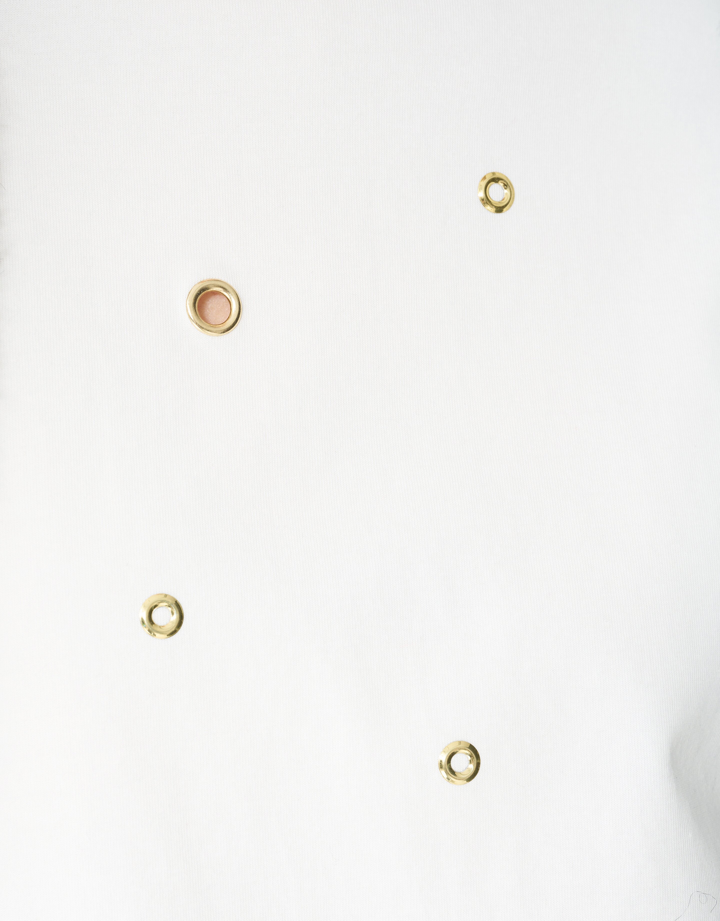 Oversized T-Shirt mit &Ouml;sen Wei&szlig; SHOEBY WOMEN