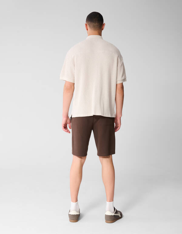 Schweres Waffel-Poloshirt Sand SHOEBY MEN