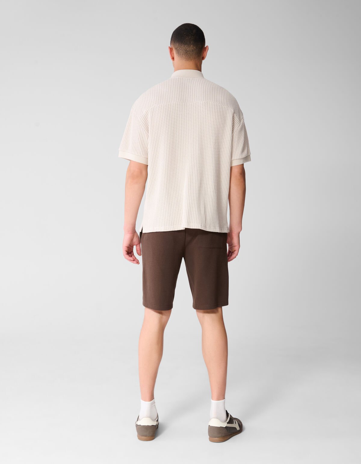 Schweres Waffel-Poloshirt Sand SHOEBY MEN