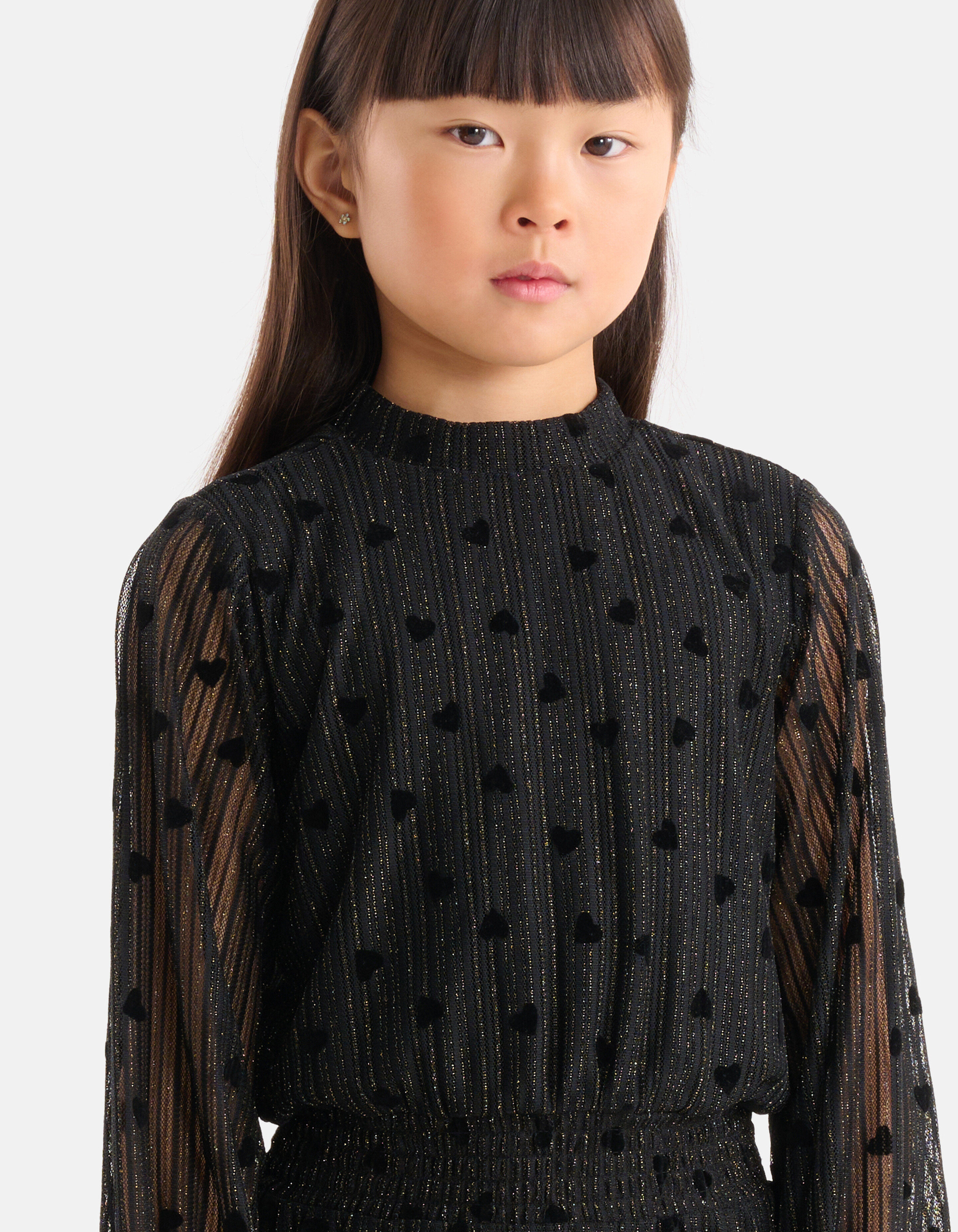 Mesh-Kleid Schwarz SHOEBY GIRLS