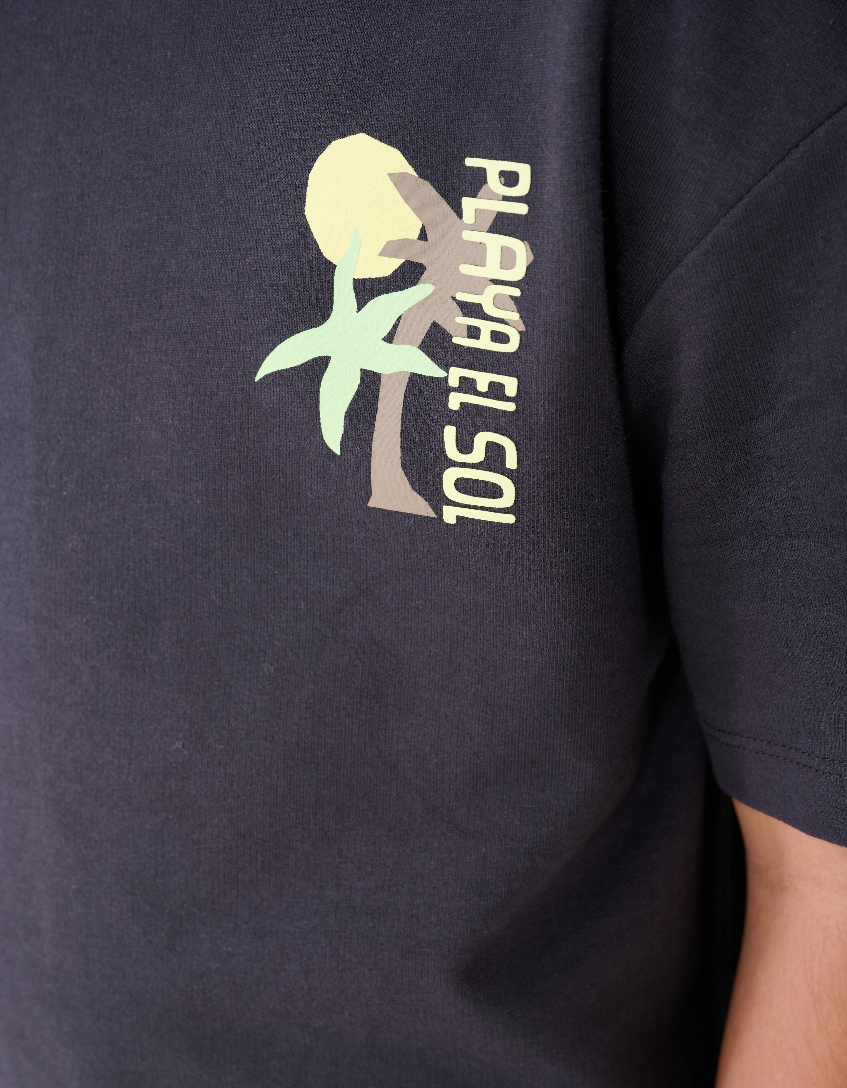 Playa Artwork T-Shirt Dunkelgrau SHOEBY BOYS